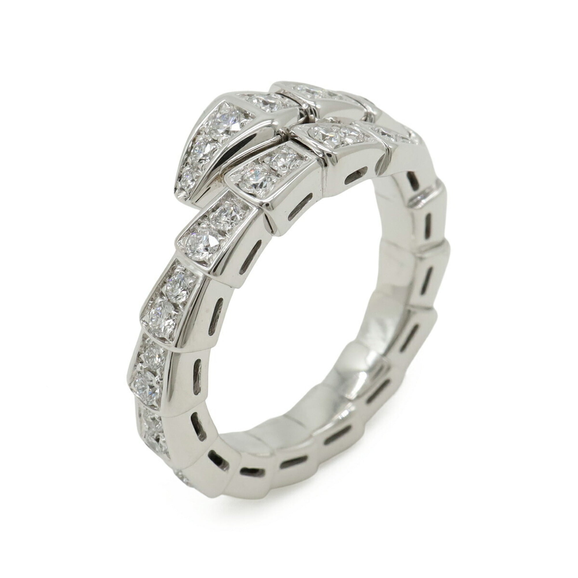Bvlgari Serpenti White White Gold (18K) Band Ring (Pre-Owned)
