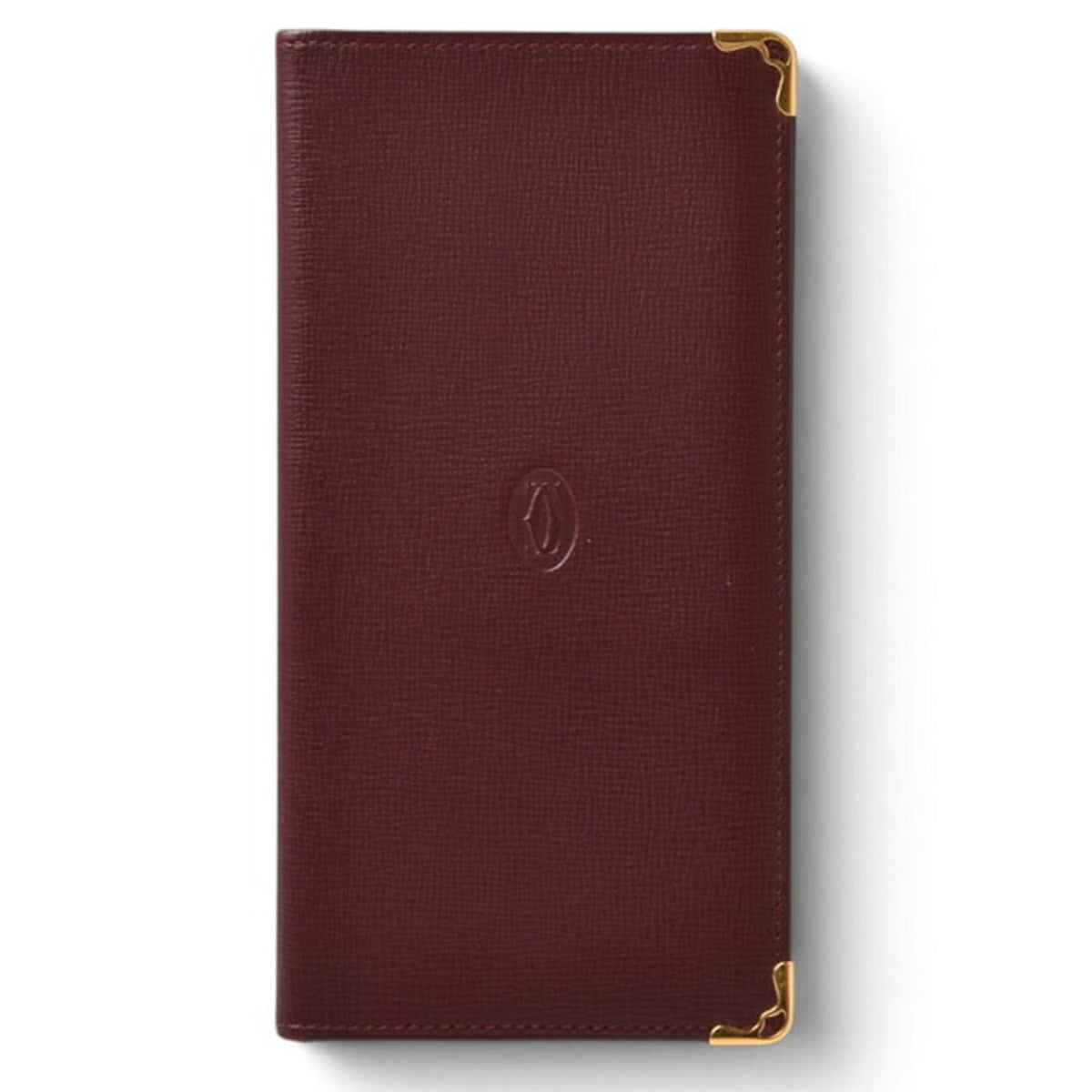 Cartier Bordeaux Leather Long Wallet (Bi-Fold) (Pre-Owned)