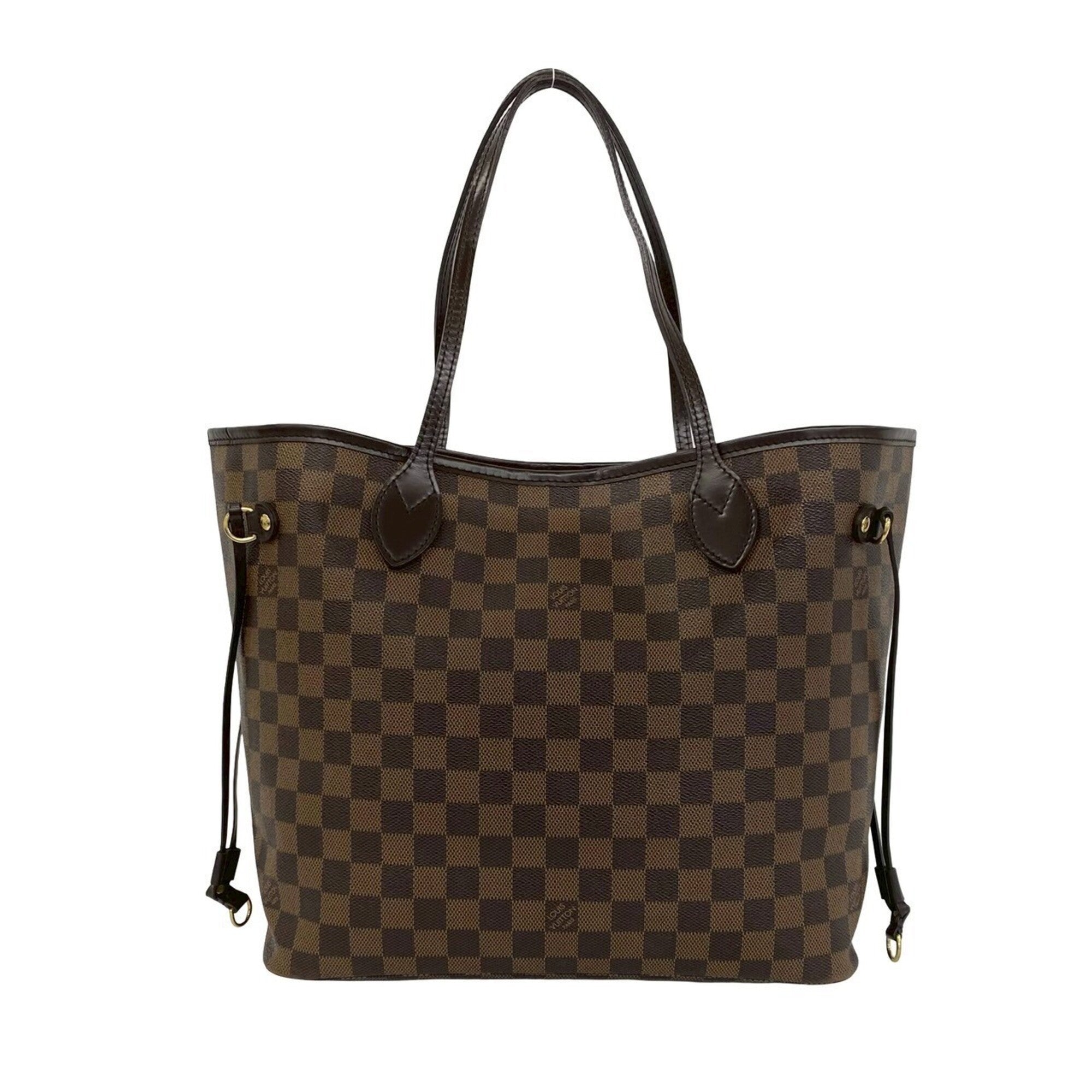 Louis Vuitton Brown Leather Pvc Handbag Shoulder Bag Tote Bag (Pre-Owned)