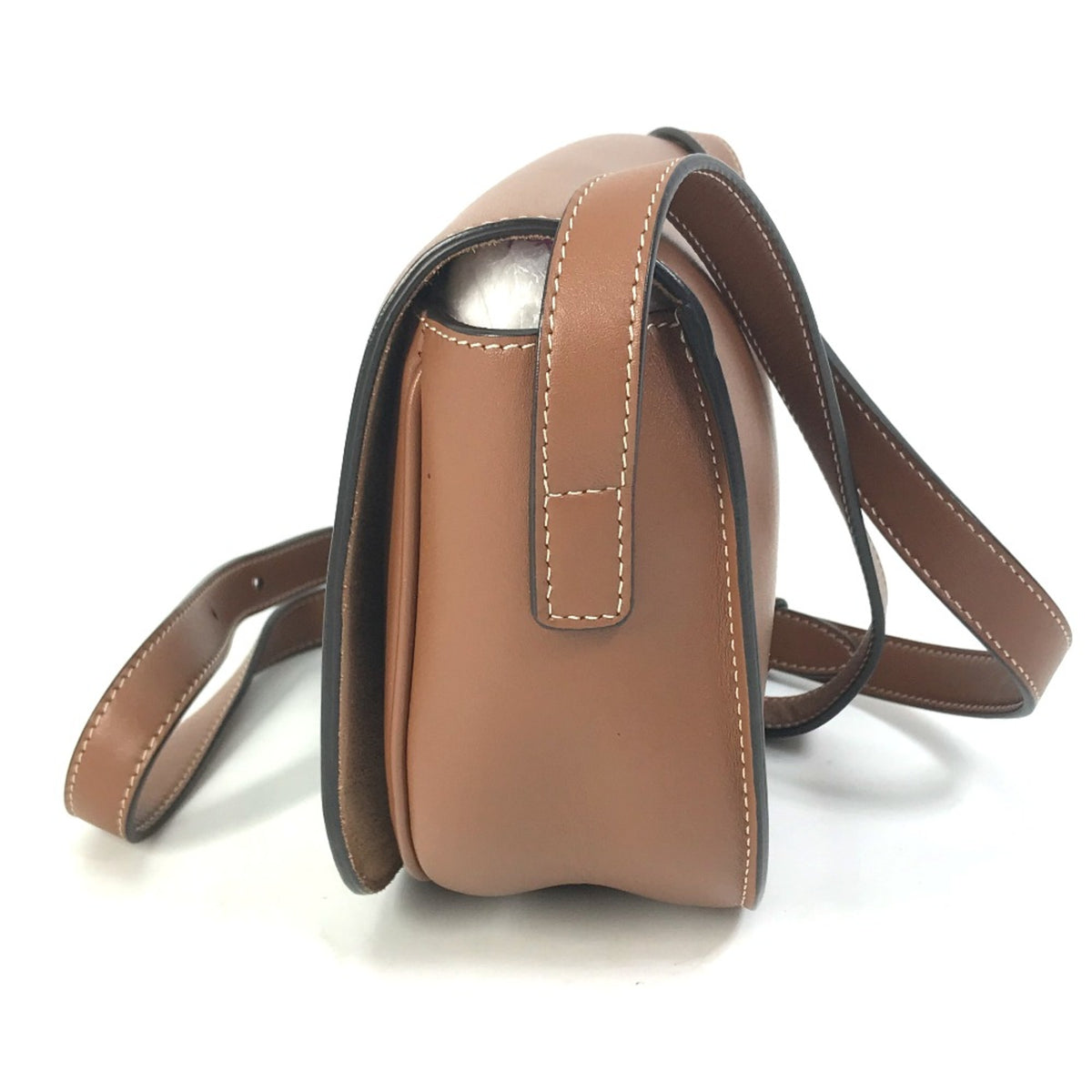 Celine Brown Leather Shoulder Bag (Pre-Owned)