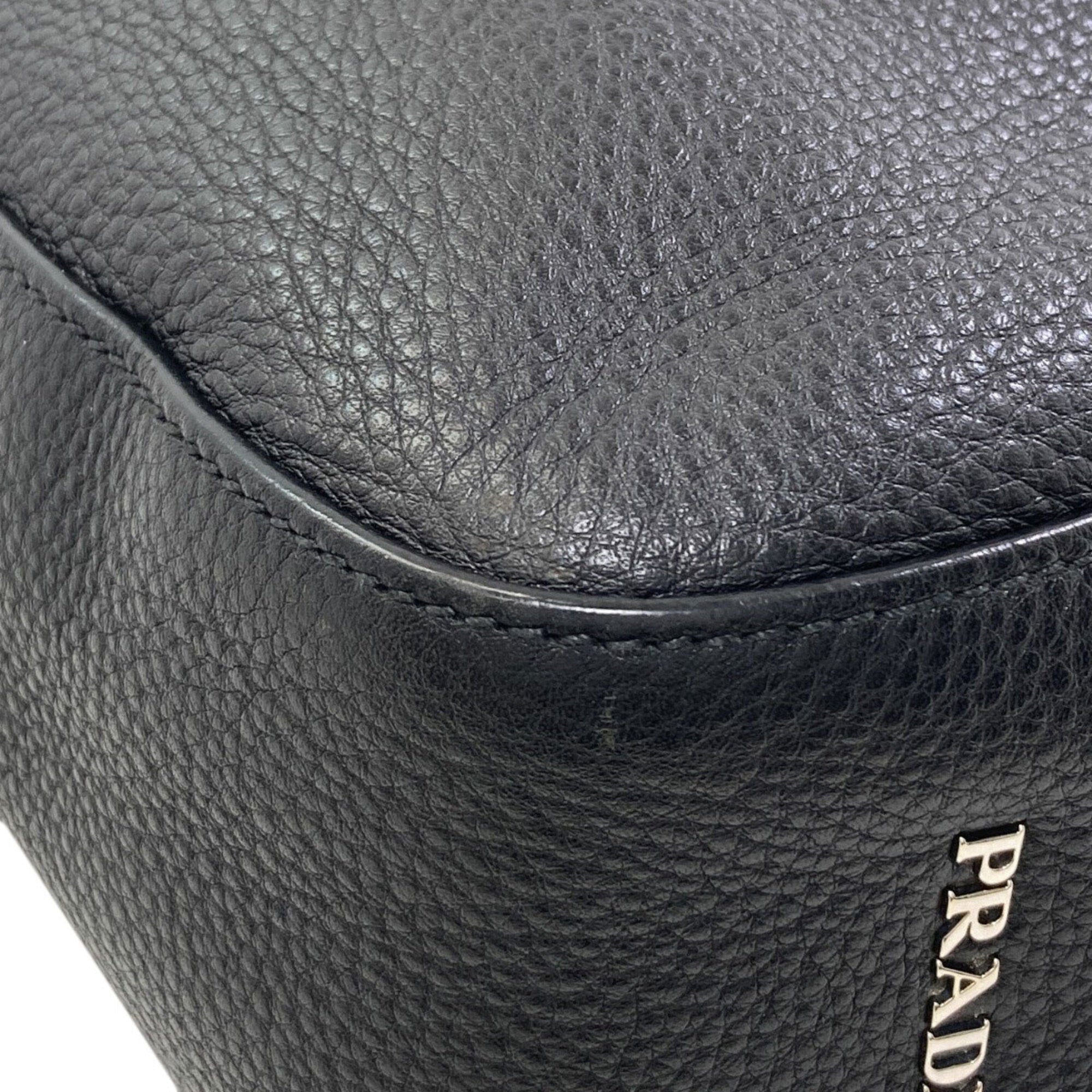 Prada Black Leather Tote Bag (Pre-Owned)