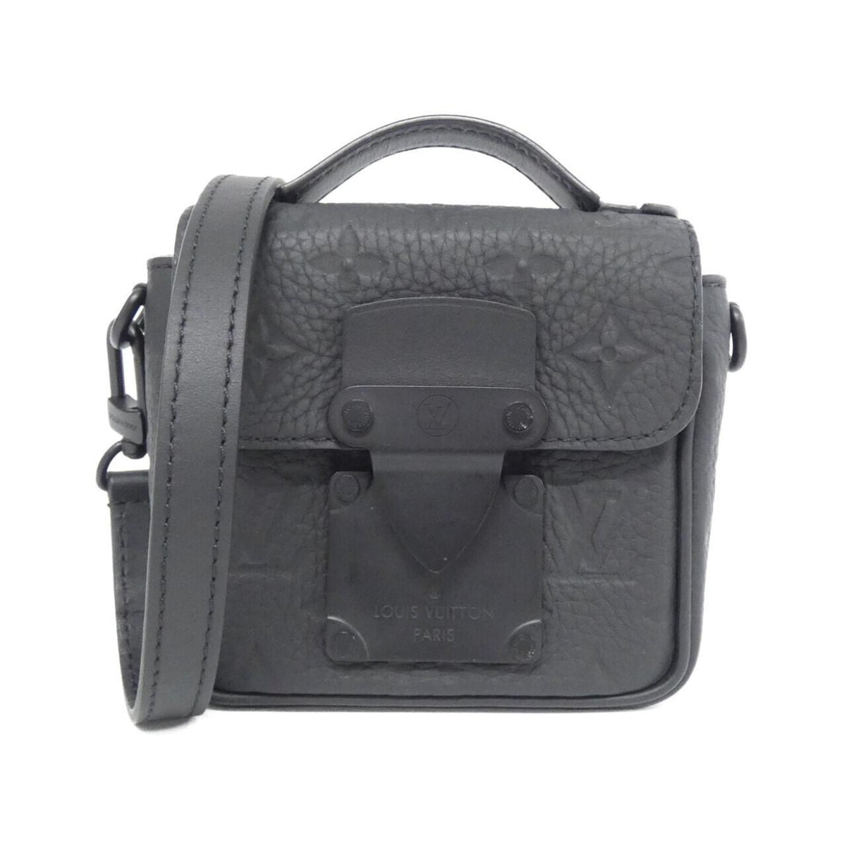 Louis Vuitton Taurillon Black Leather Shoulder Bag (Pre-Owned)