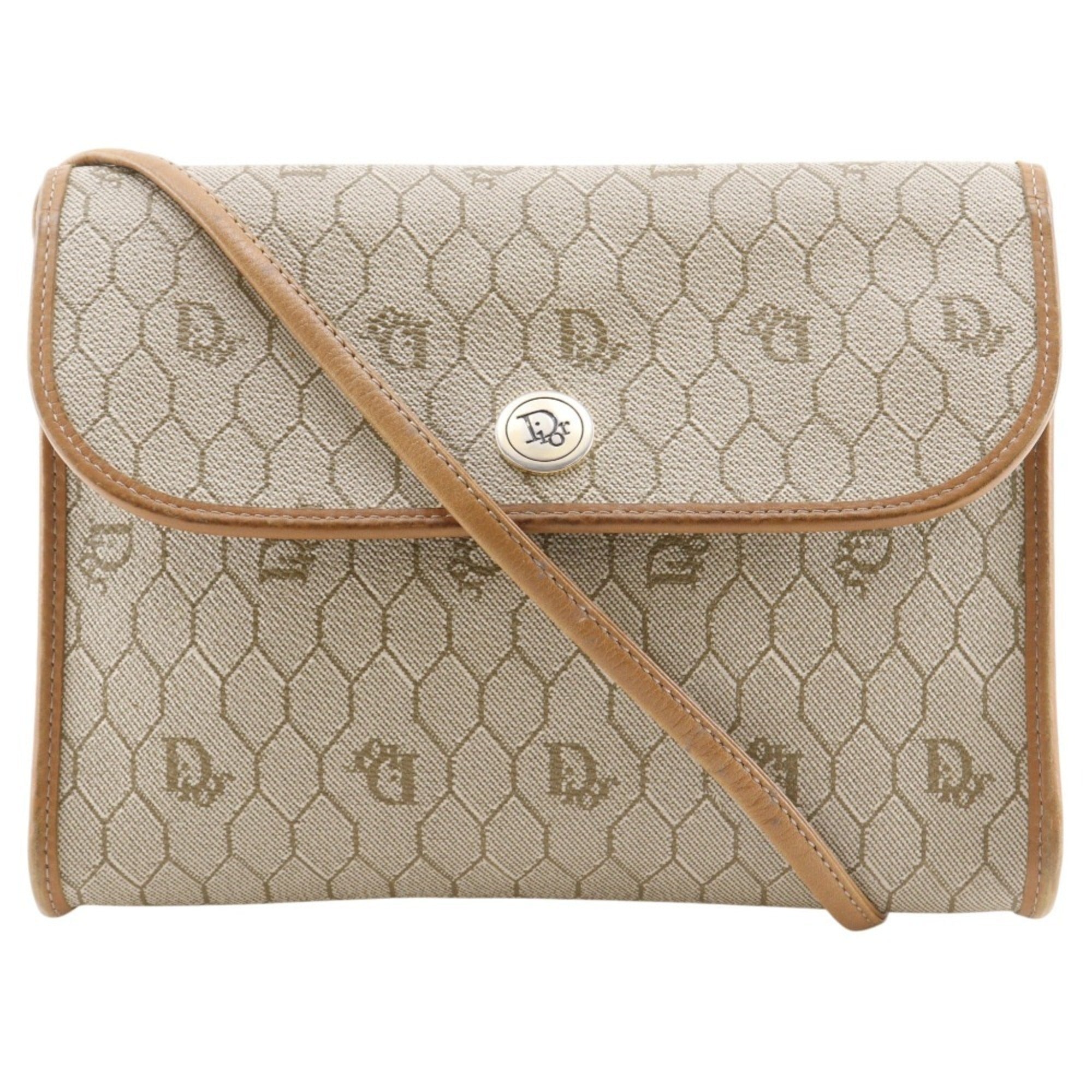 Christian Dior Beige Pvc Shoulder Bag (Pre-Owned)