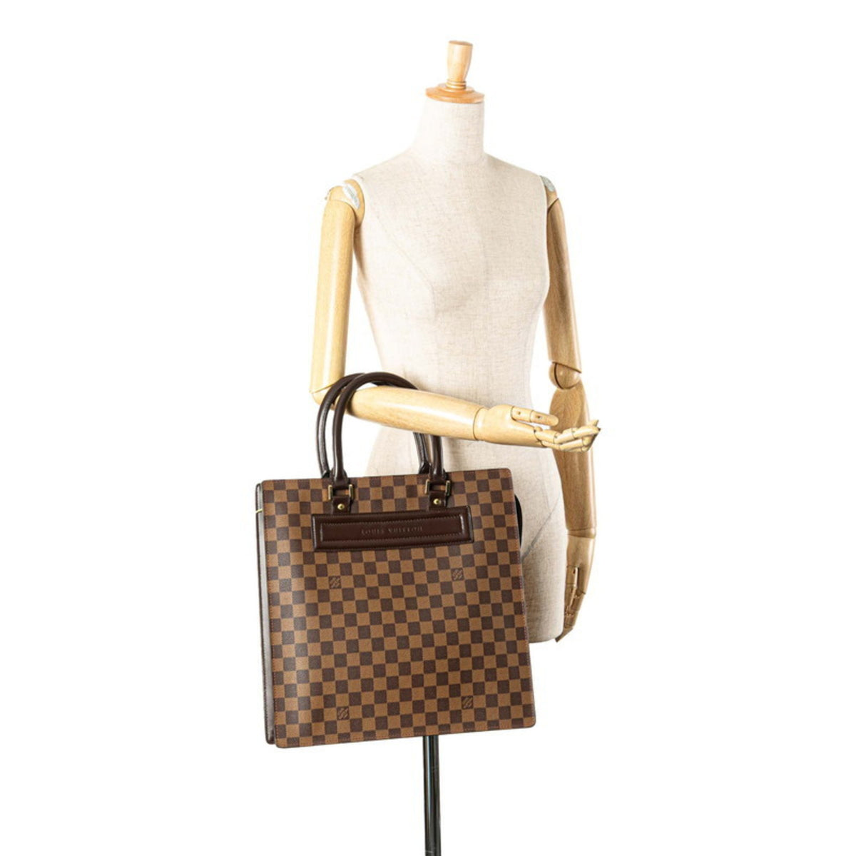 Louis Vuitton Brown Pvc Leather Handbag Tote Bag (Pre-Owned)