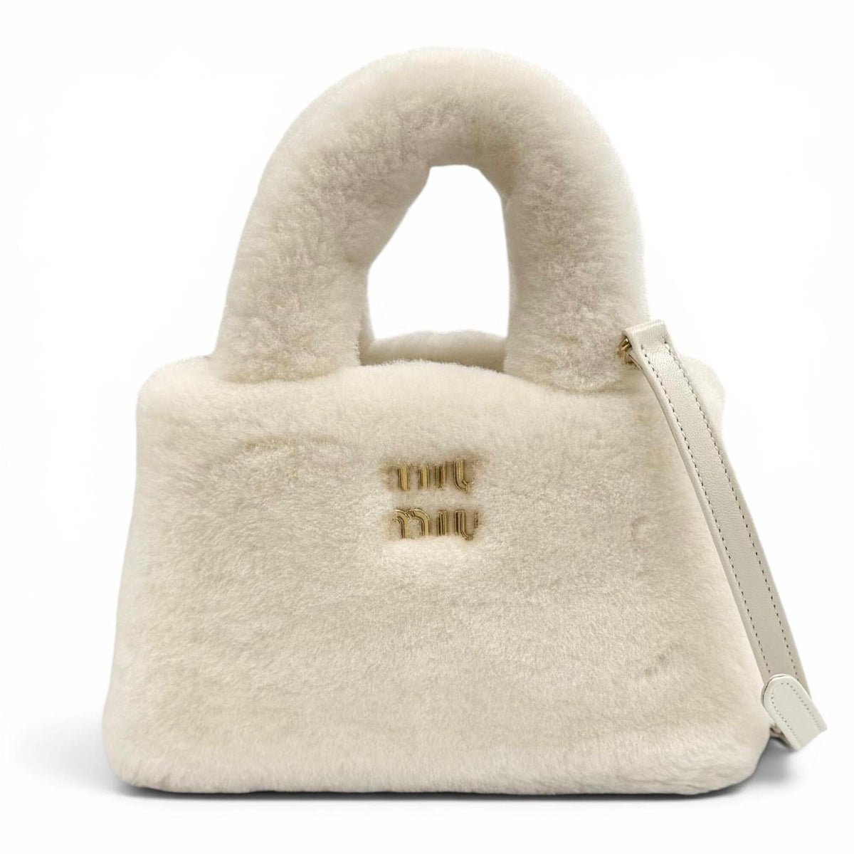 Miu Miu White Fur Handbag (Pre-Owned)