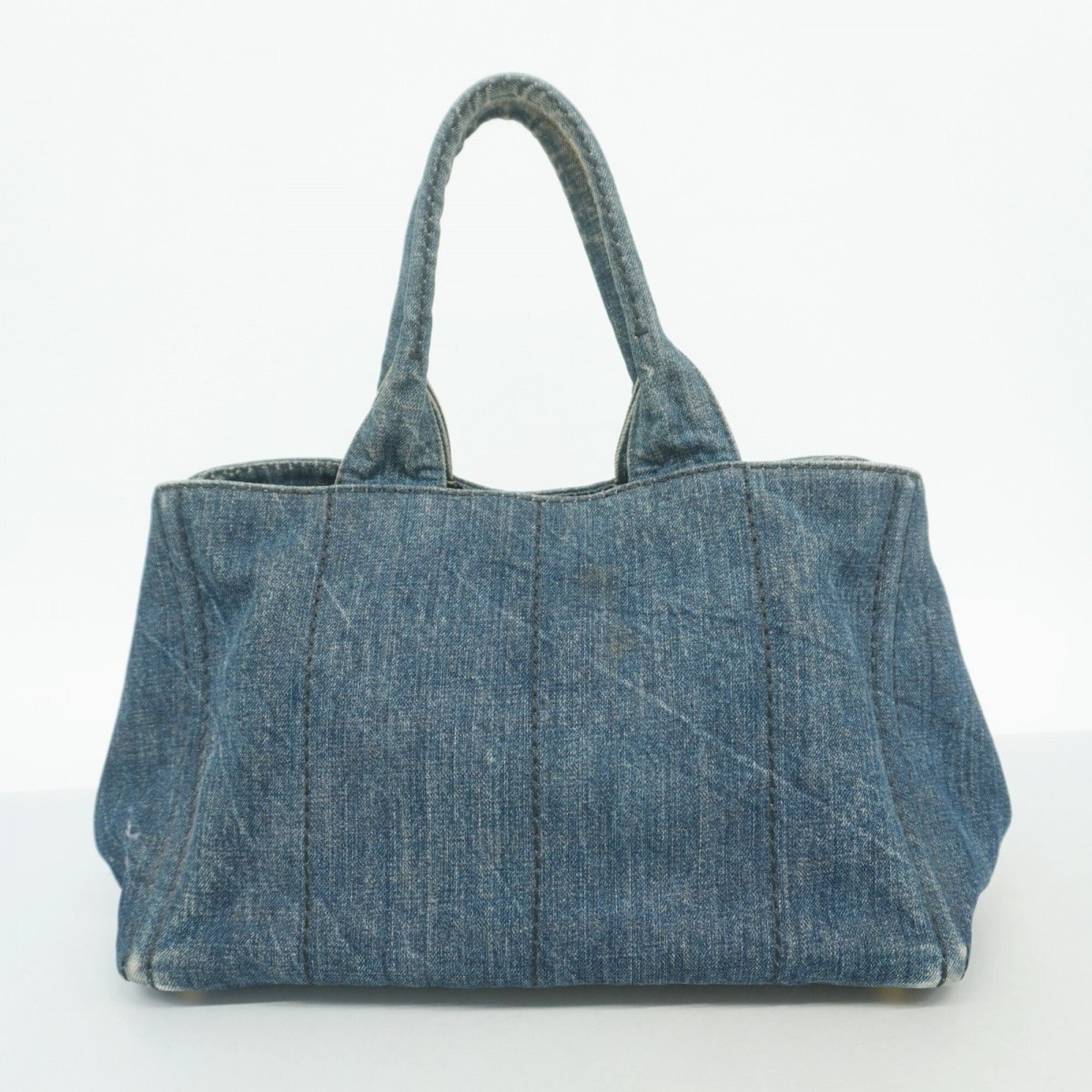 Prada Navy Denim Tote Bag (Pre-Owned)