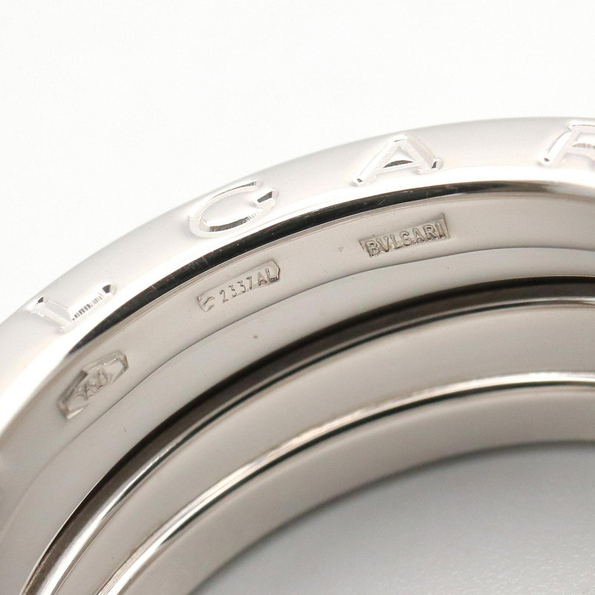 Bvlgari Silver White Gold (18K) Band Ring (Pre-Owned)