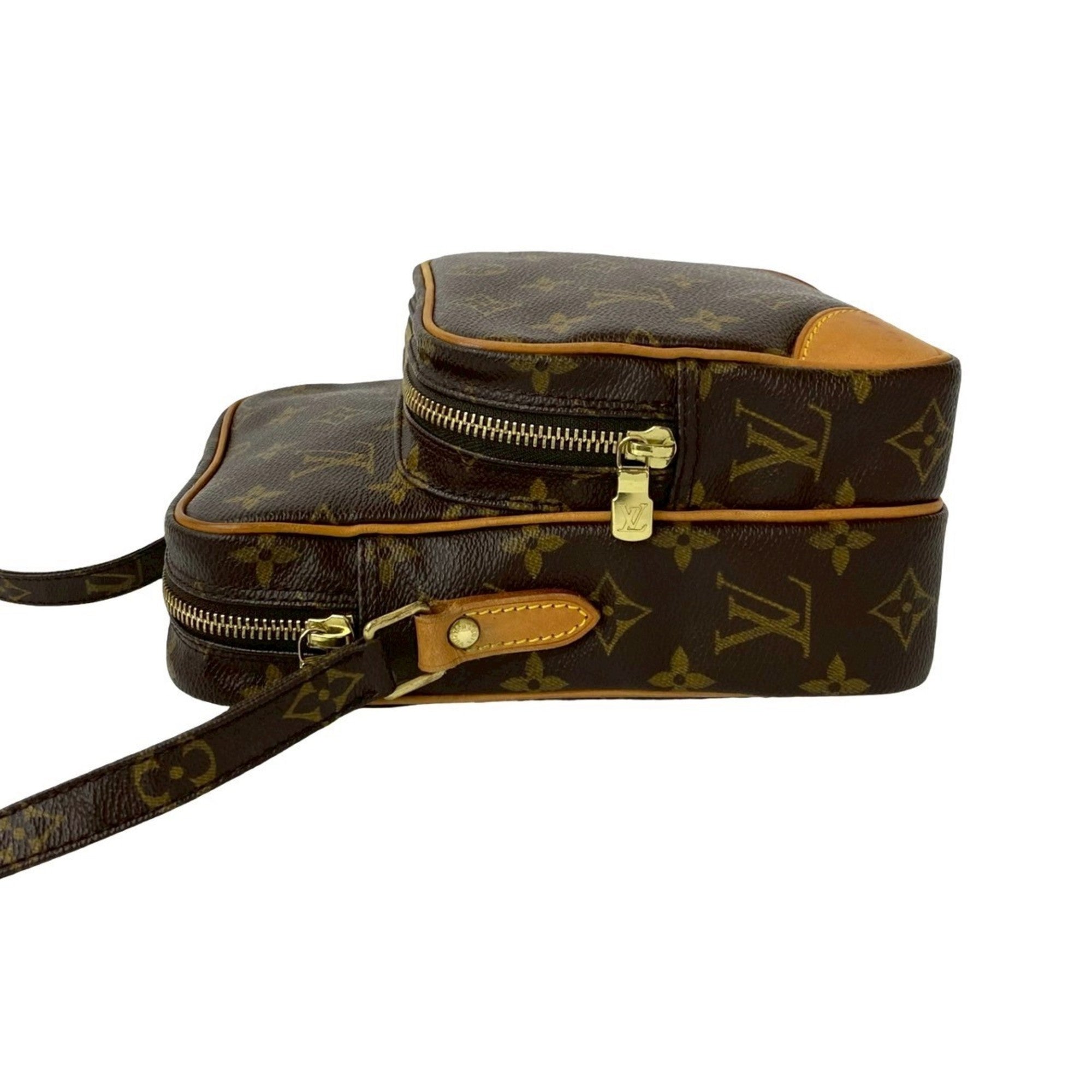 Louis Vuitton Brown Leather Pvc Pochette Shoulder Bag (Pre-Owned)