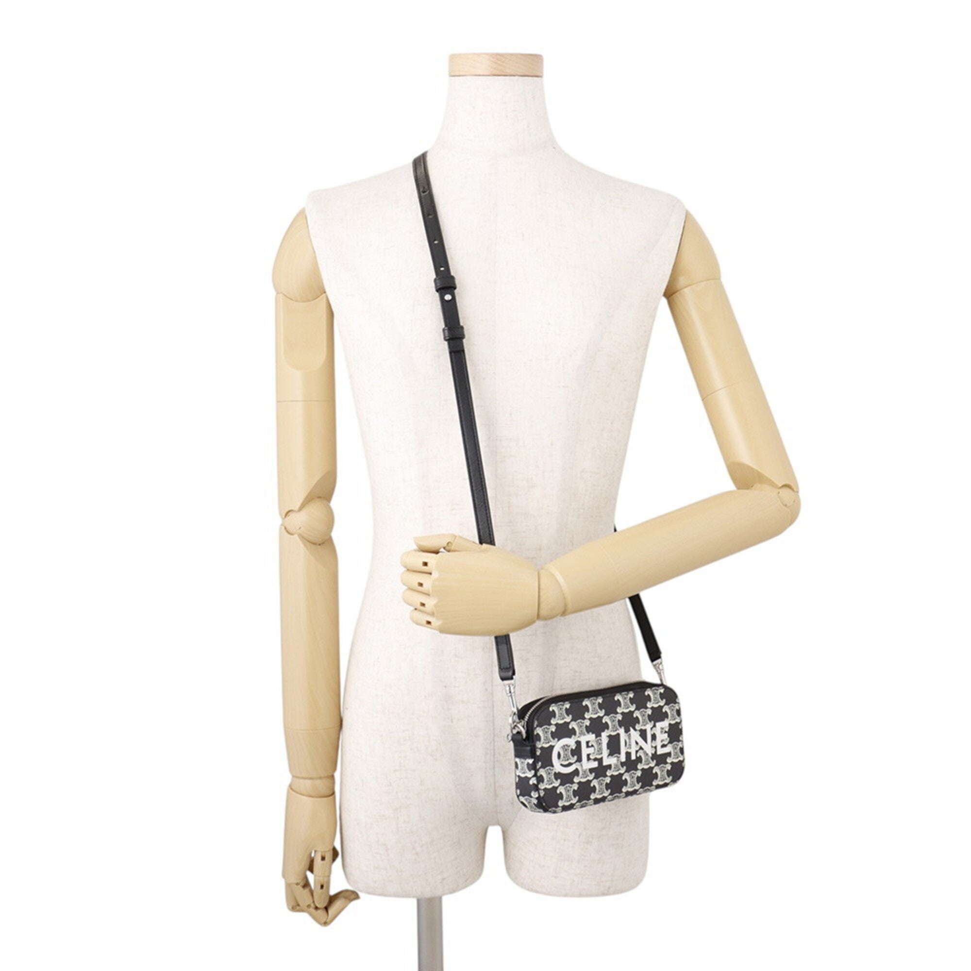 Celine Black Pvc Leather Shoulder Bag (Pre-Owned)