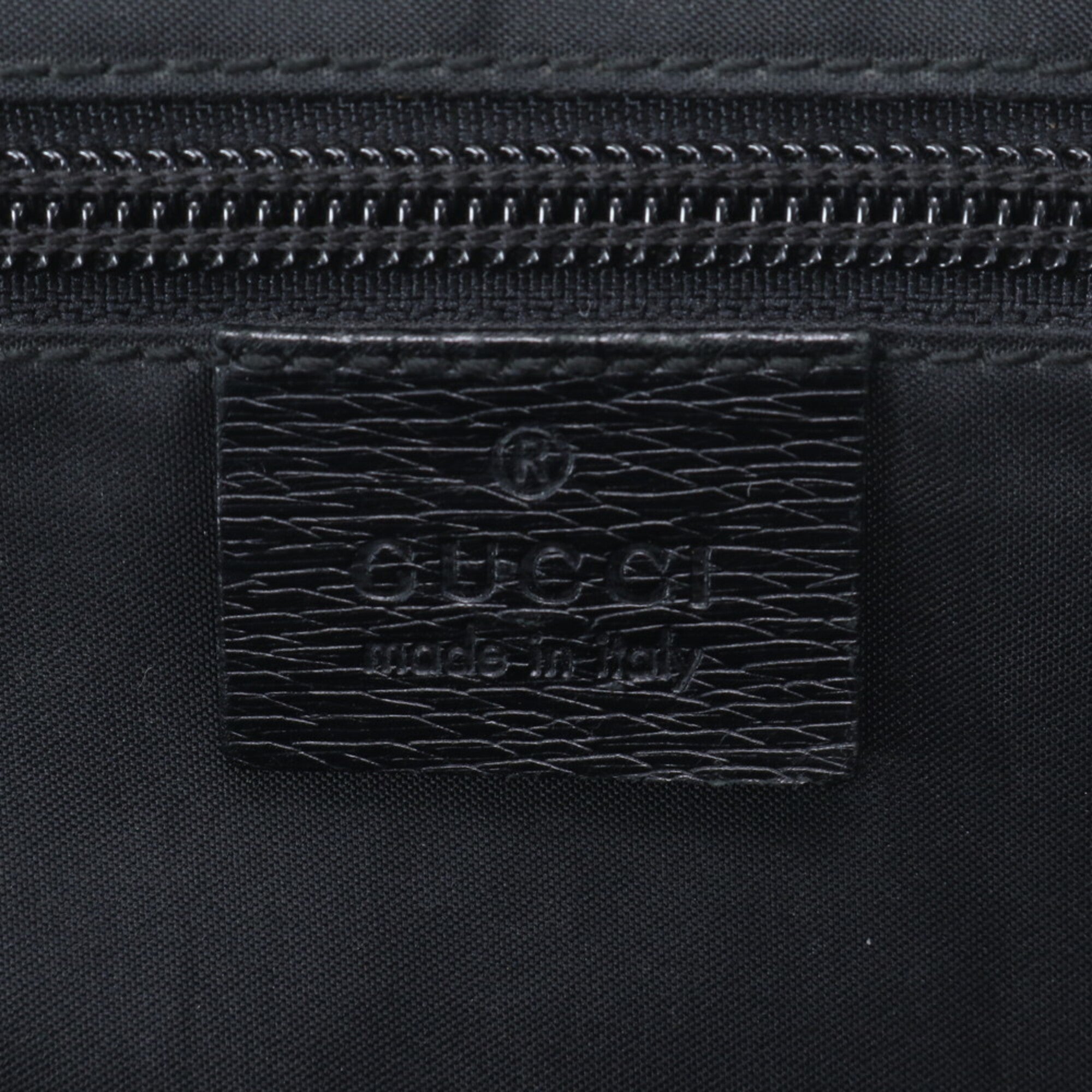 Gucci Black Leather Briefcase Handbag Tote Bag (Pre-Owned)