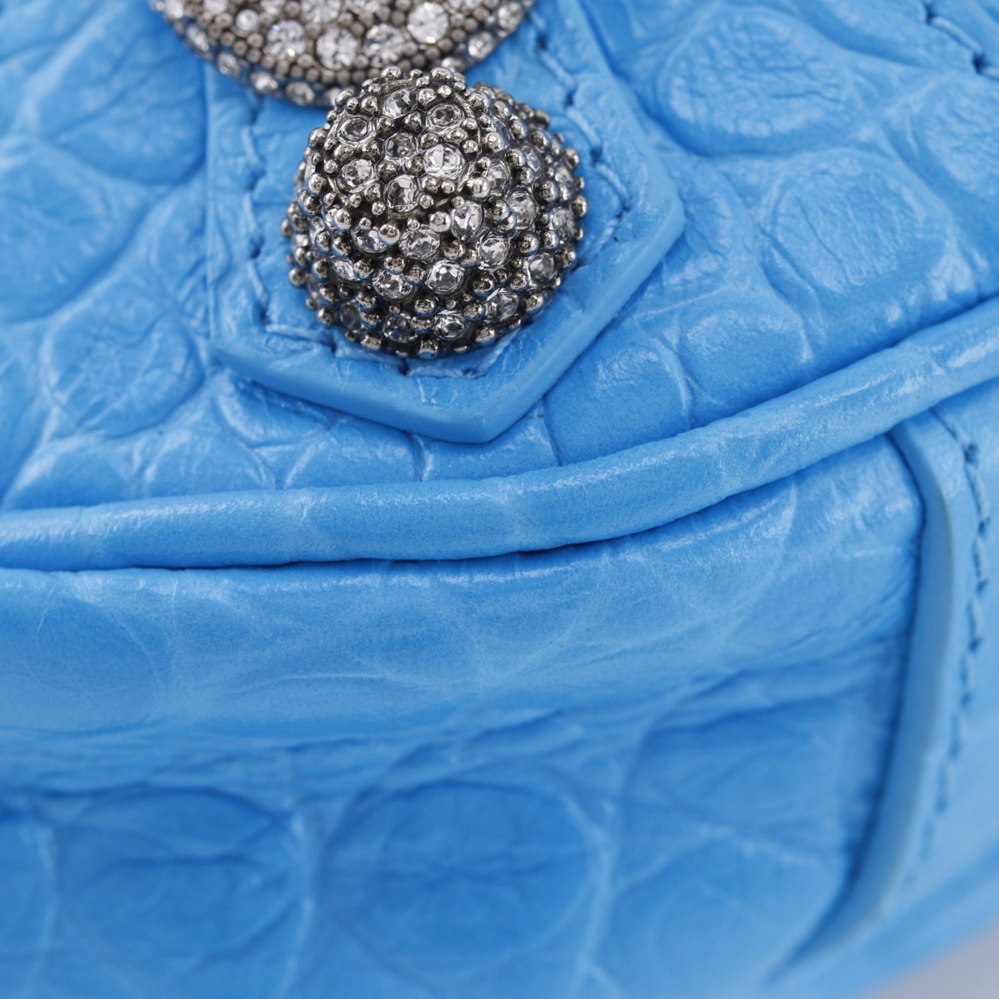 Balenciaga Light Blue Leather Shoulder Bag (Pre-Owned)