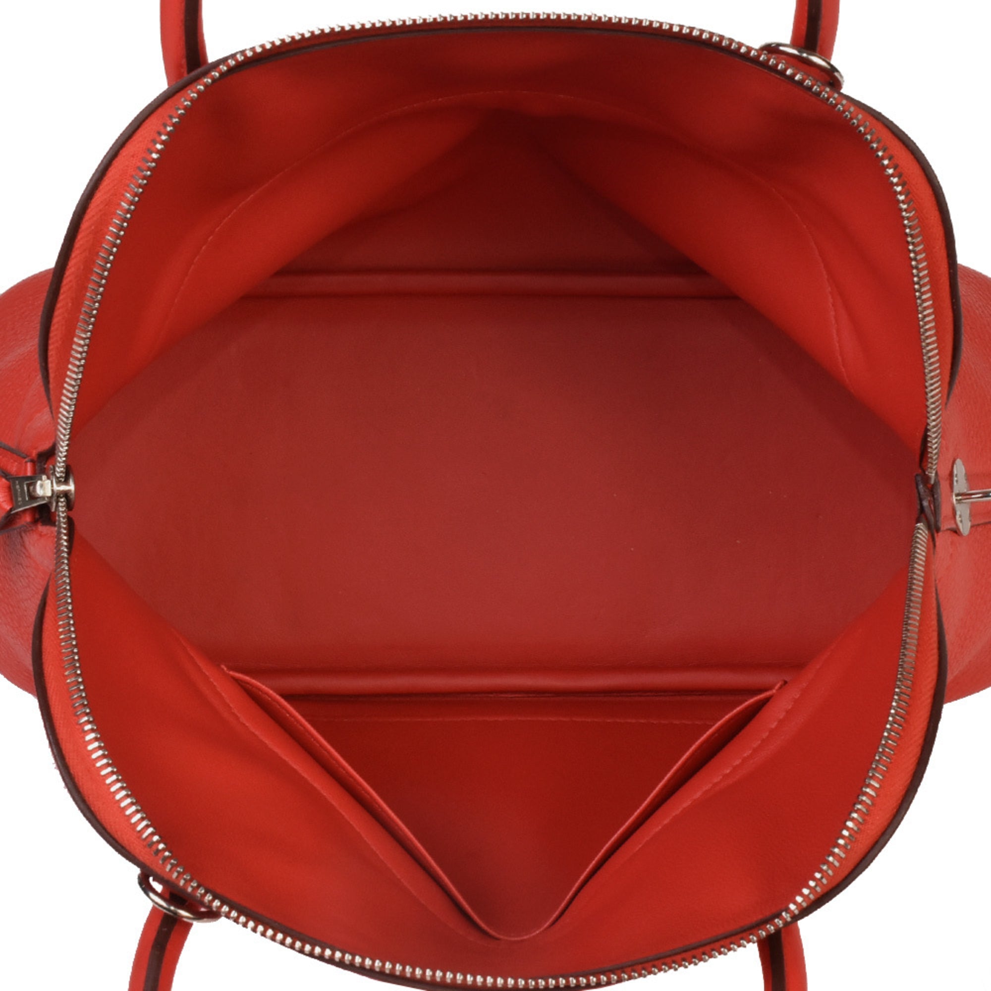 Hermes Bolide Red Color Taurillon Clemence Leather Handbag (Pre-Owned)