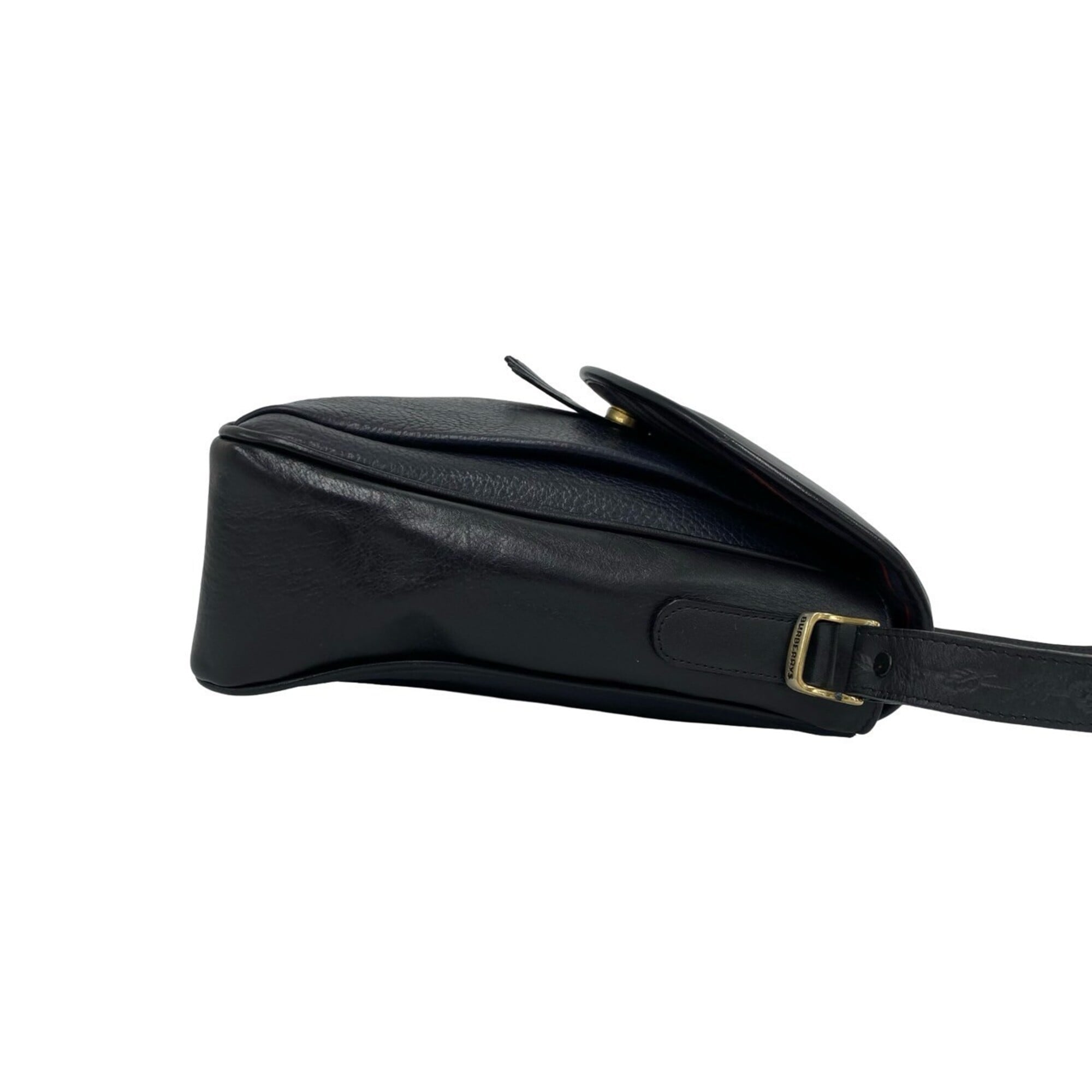 Burberry Black Leather Pochette Shoulder Bag (Pre-Owned)