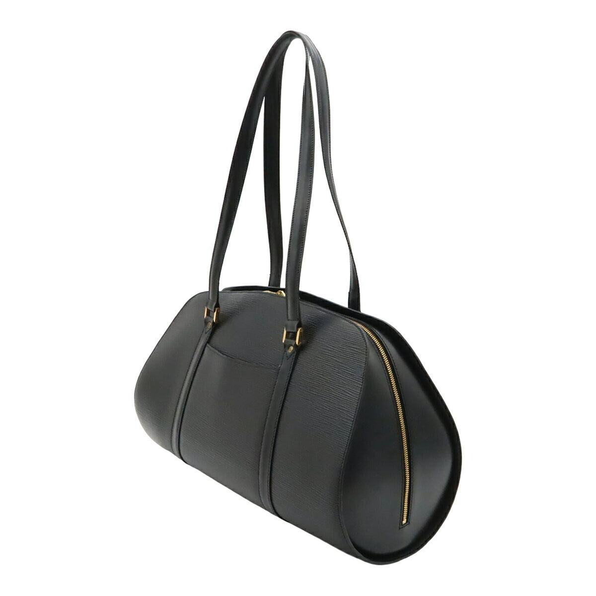 Louis Vuitton Black Noir Epi Leather Boston Bag Shoulder Bag (Pre-Owned)