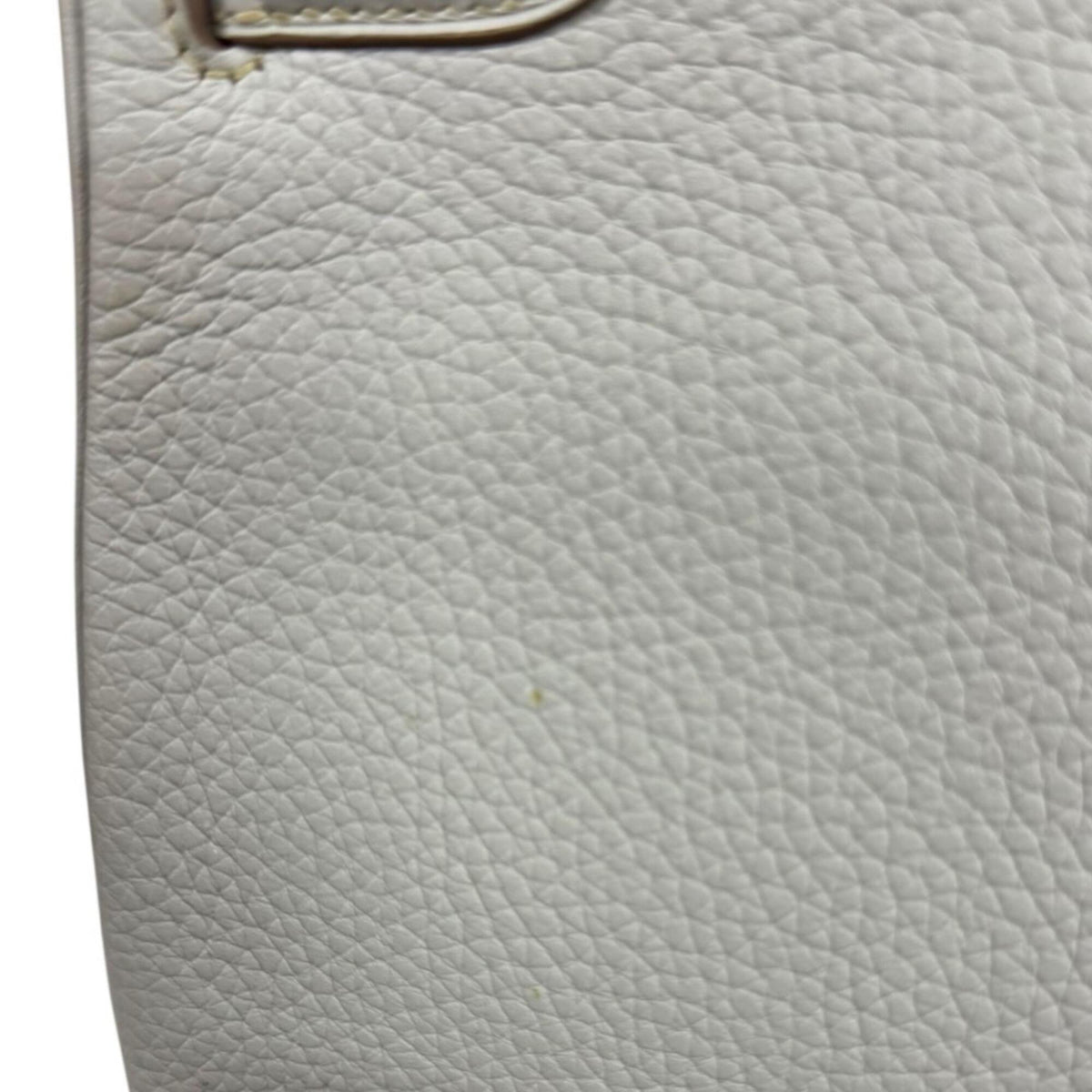 Hermes Gray Taurillon Clemence Leather Shoulder Bag (Pre-Owned)