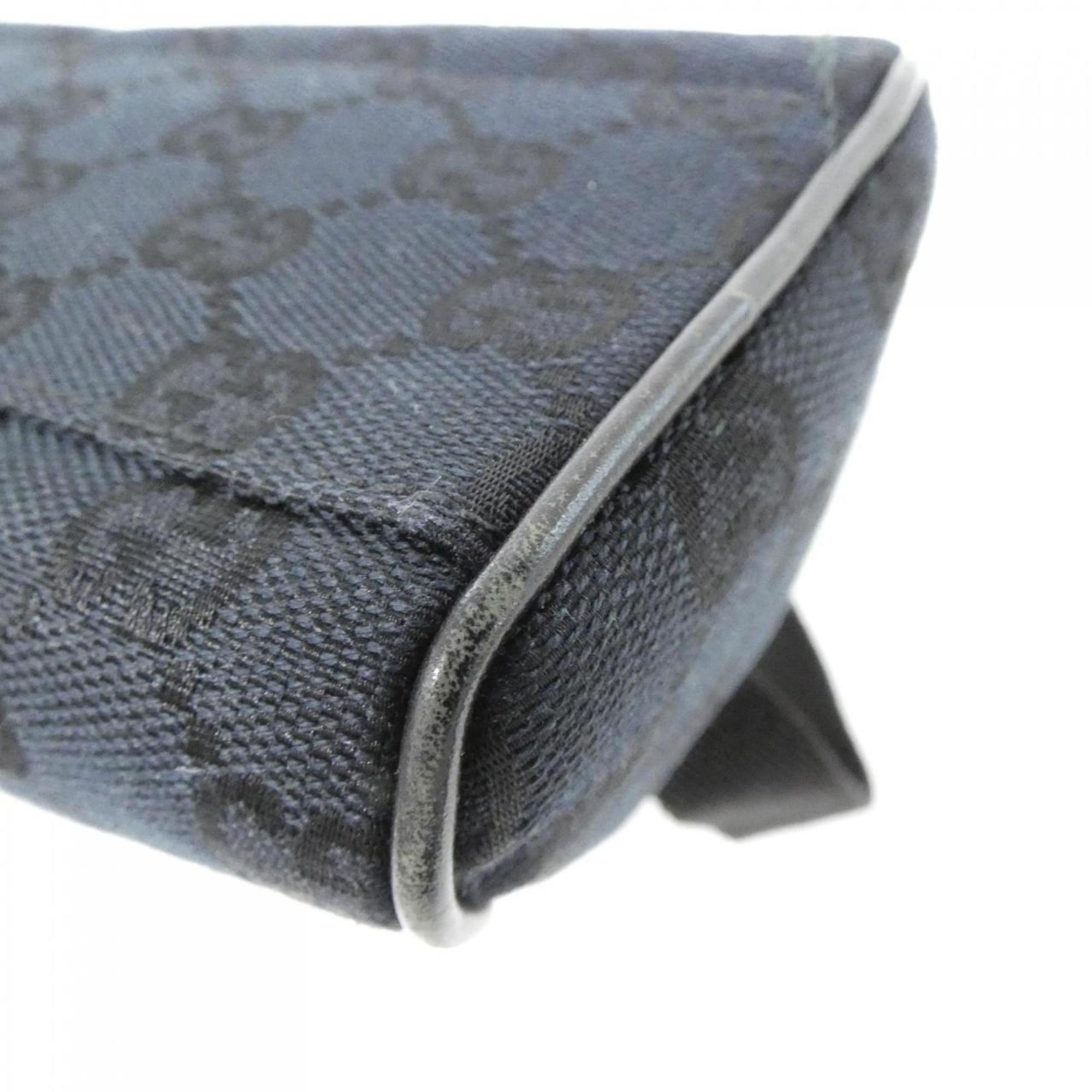 Gucci Black Gg Canvas Handbag (Pre-Owned)