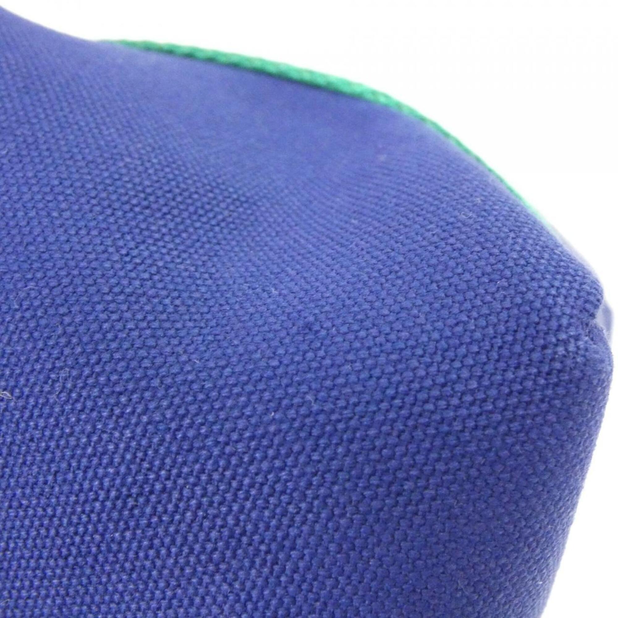 Hermes Blue Canvas Handbag Pouch (Pre-Owned)