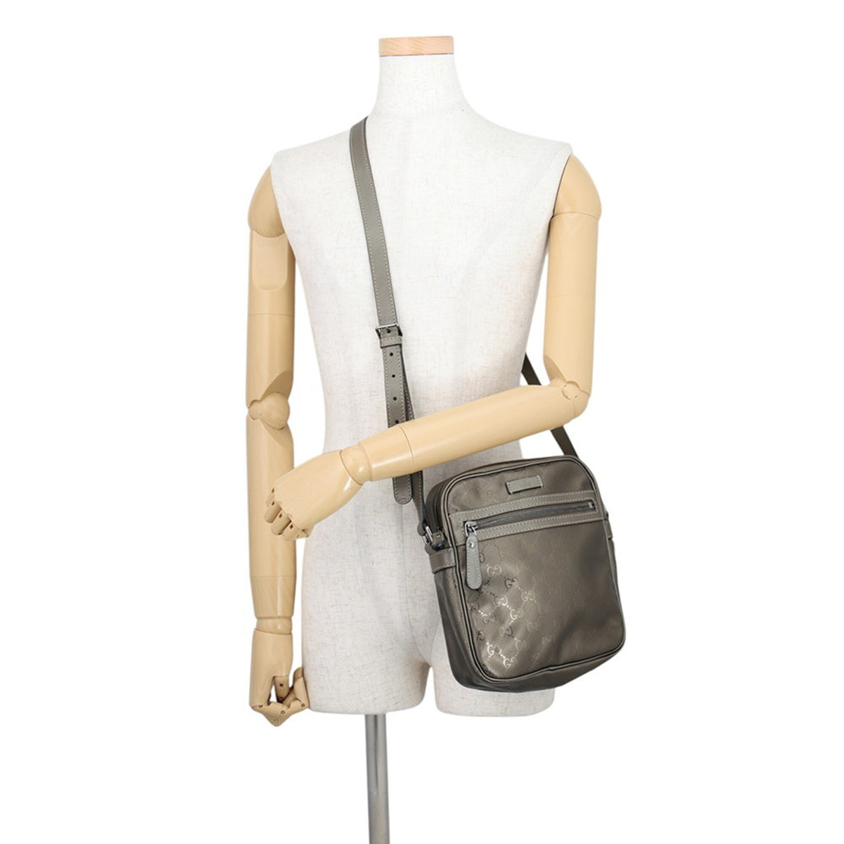 Gucci Bronze Pvc Leather Shoulder Bag (Pre-Owned)
