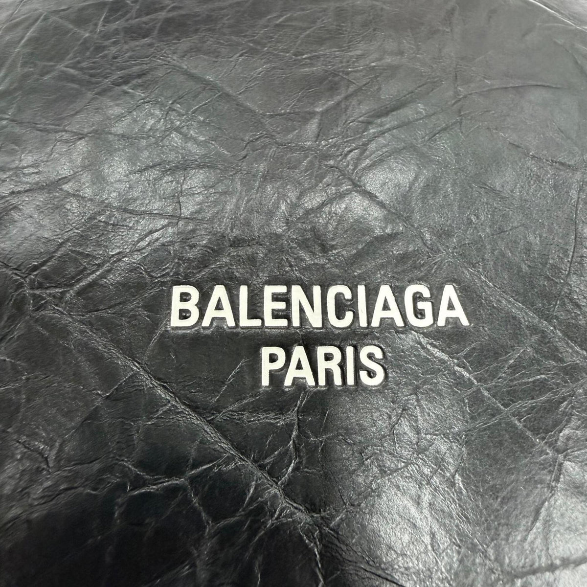 Balenciaga Black Leather Shoulder Bag Tote Bag (Pre-Owned)
