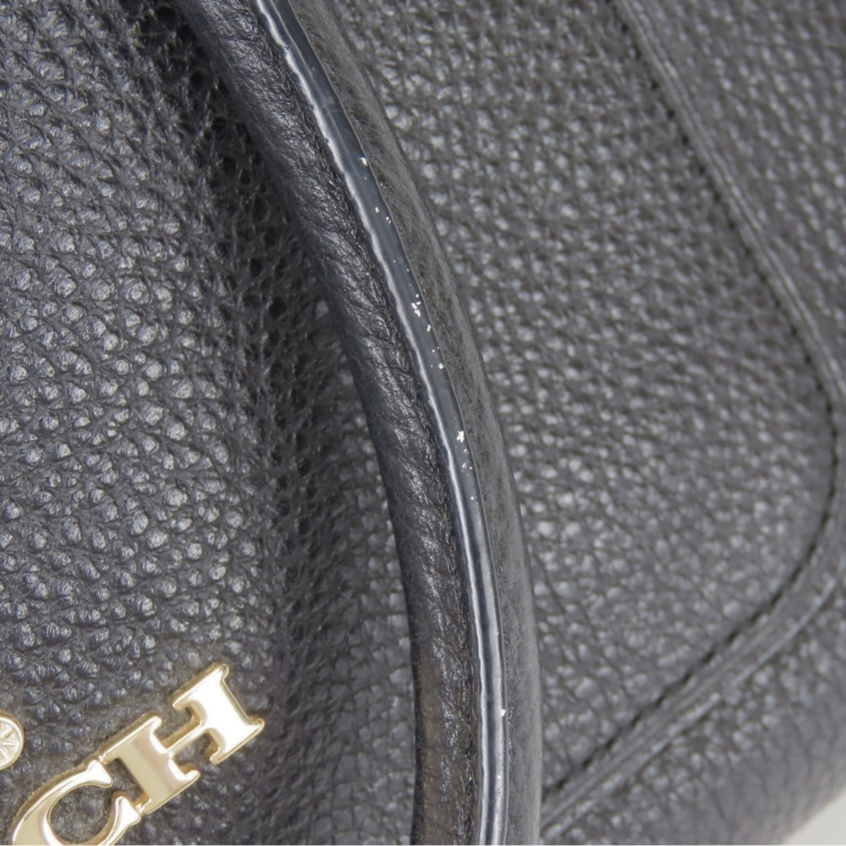 Coach Black Leather Handbag Shoulder Bag (Pre-Owned)
