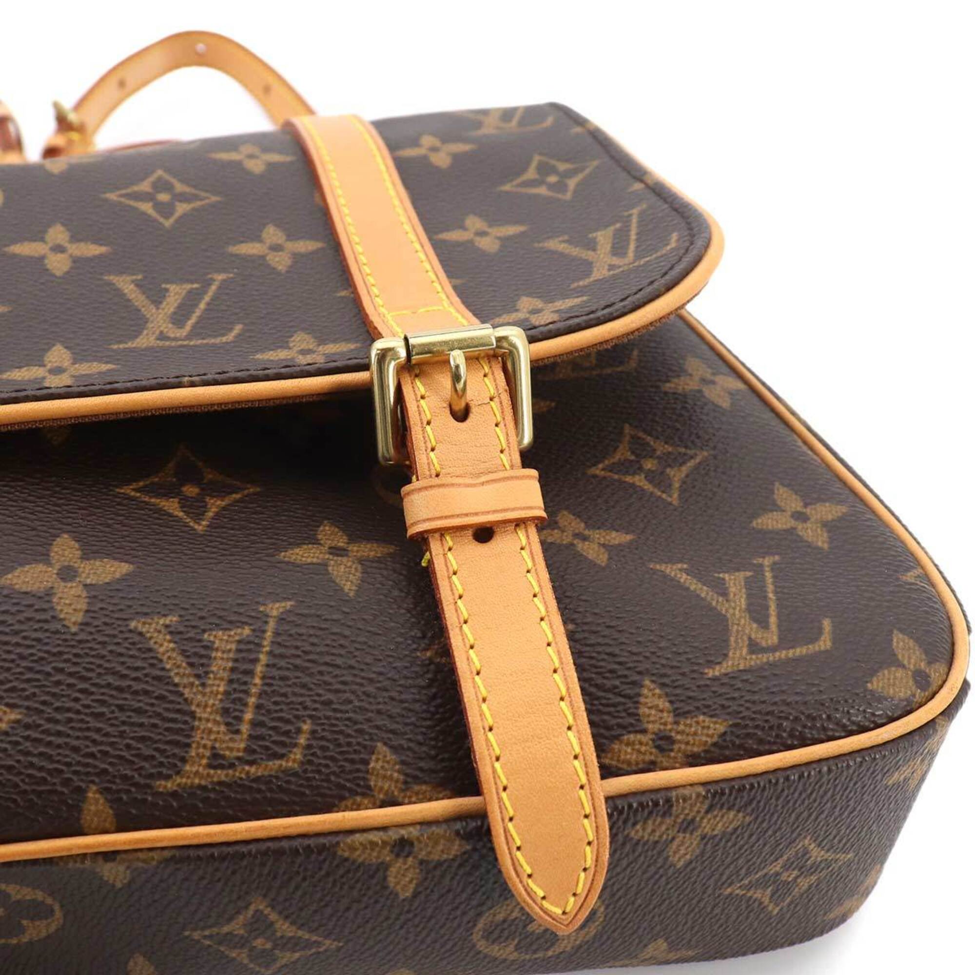 Louis Vuitton Brown Monogram Monogram Backpack Handbag Shoulder Bag (Pre-Owned)