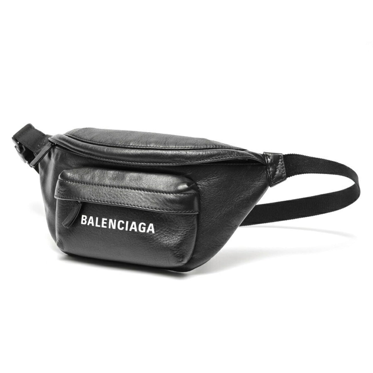 Balenciaga Black Leather Fanny Pack (Pre-Owned)