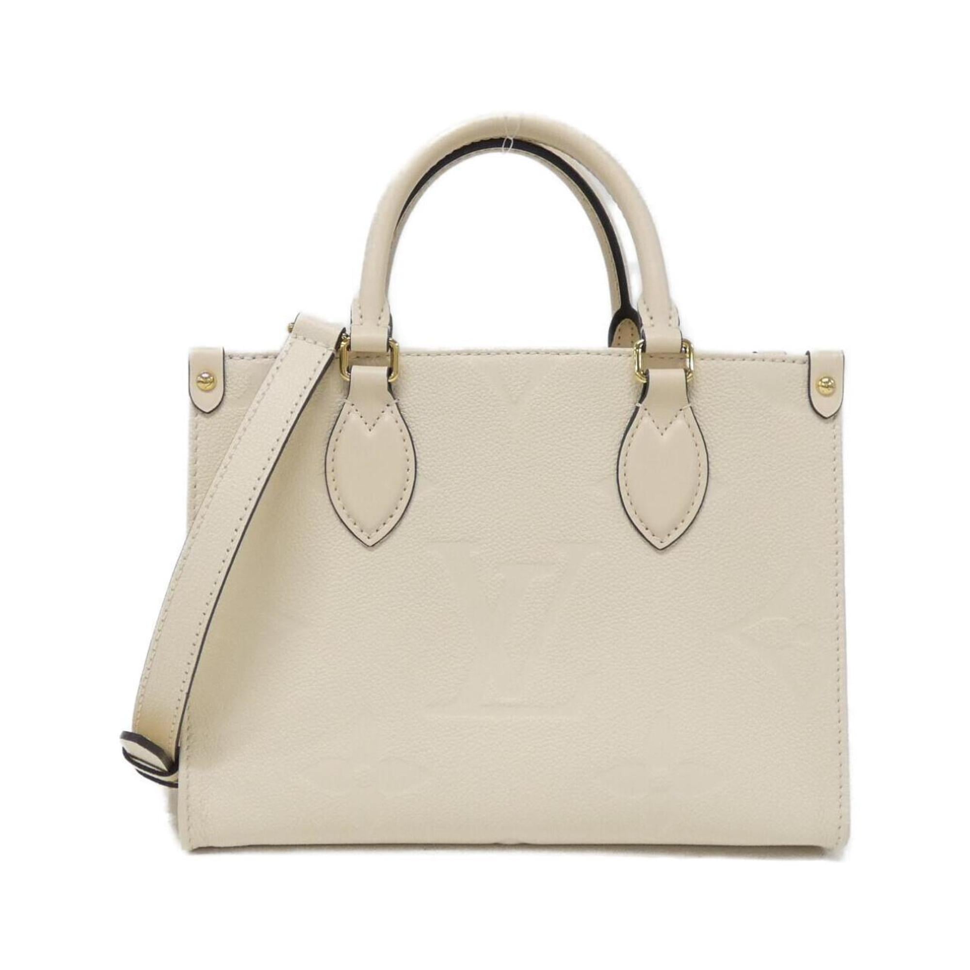 Louis Vuitton Cream Leather Handbag (Pre-Owned)