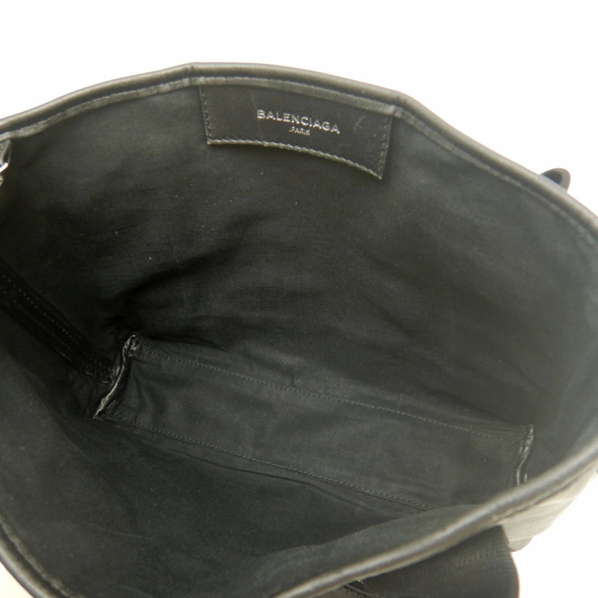 Balenciaga Black Leather Handbag Pouch (Pre-Owned)