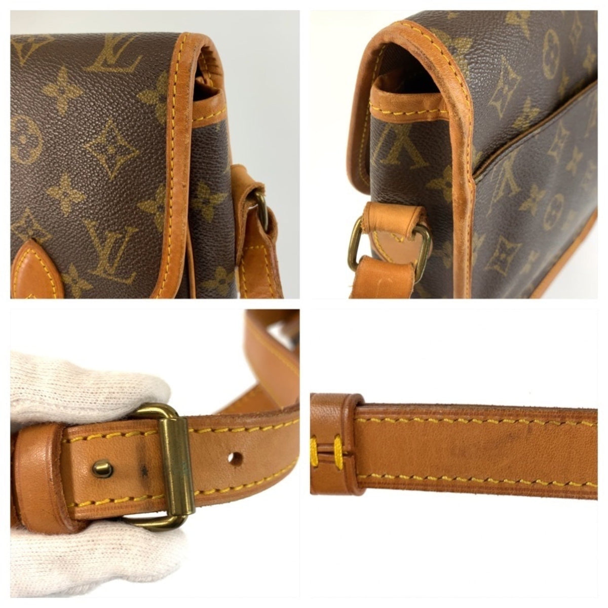 Louis Vuitton Brown Green Monogram Pvc Messenger Bag Shoulder Bag (Pre-Owned)
