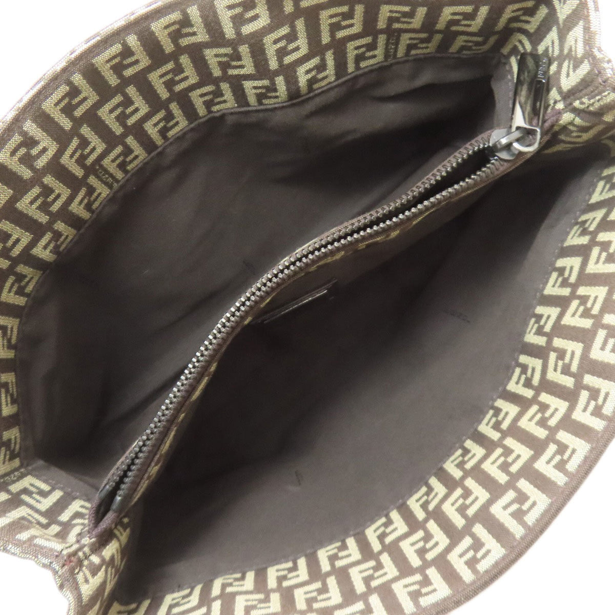 Fendi Brown Canvas Handbag (Pre-Owned)
