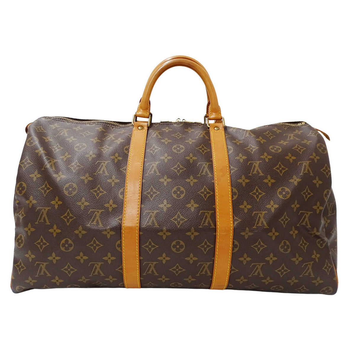 Louis Vuitton Brown Monogram Canvas Boston Bag (Pre-Owned)