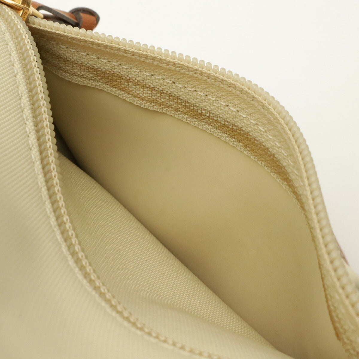 Loewe Beige Brown Canvas Leather Shoulder Bag Sling Bag (Pre-Owned)