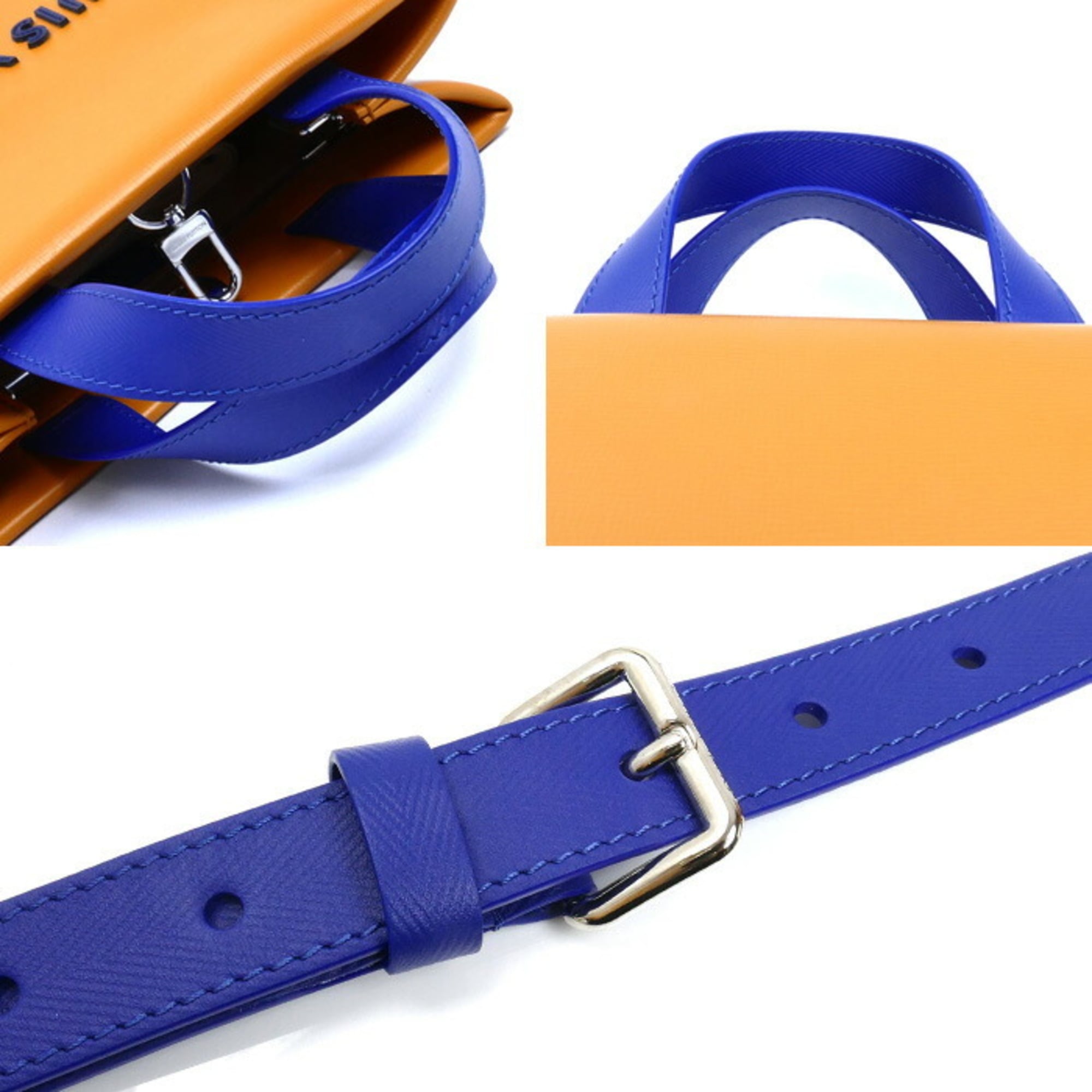 Louis Vuitton Blue Orange Leather Shoulder Bag (Pre-Owned)
