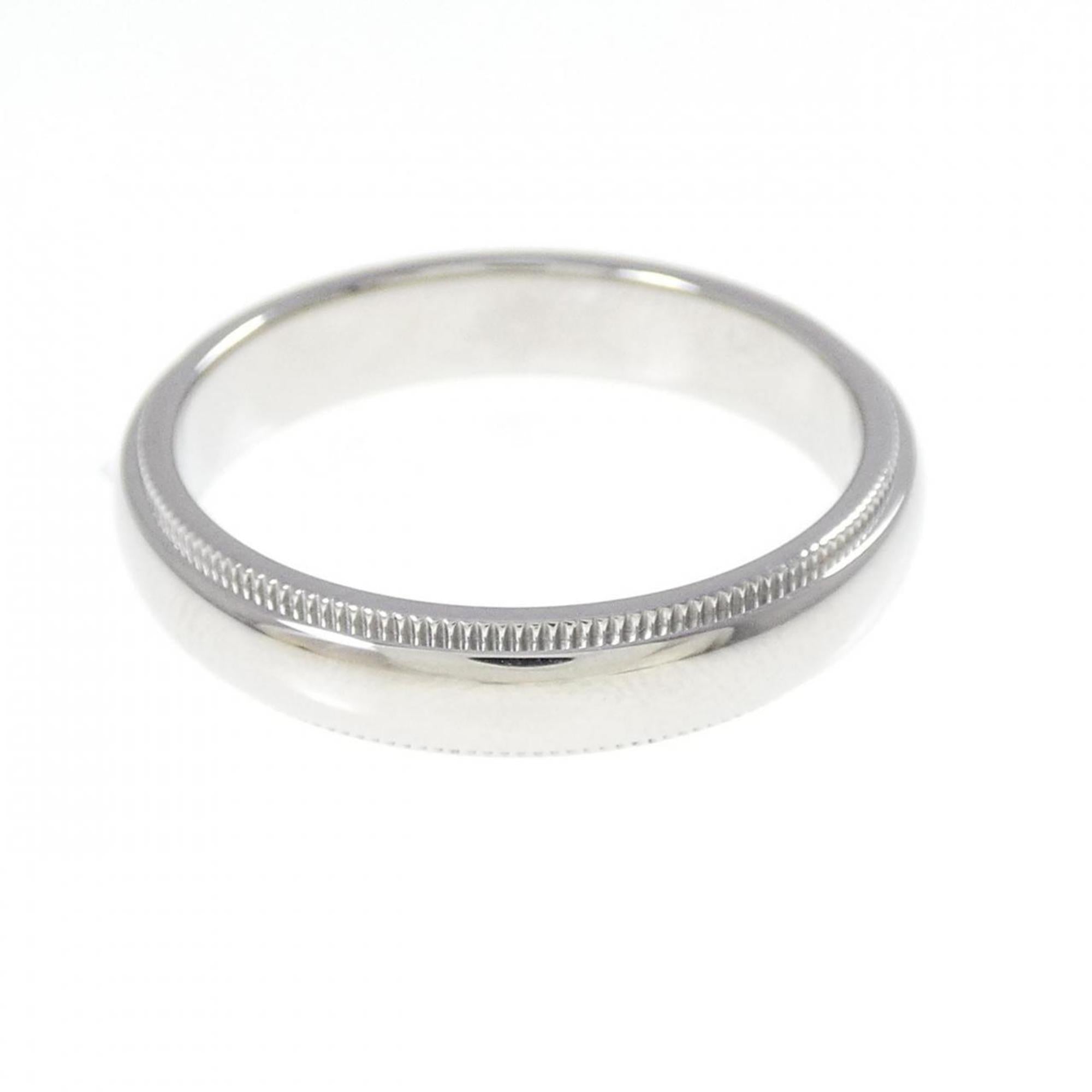 Tiffany Platinum Platinum 950 Band Ring (Pre-Owned)