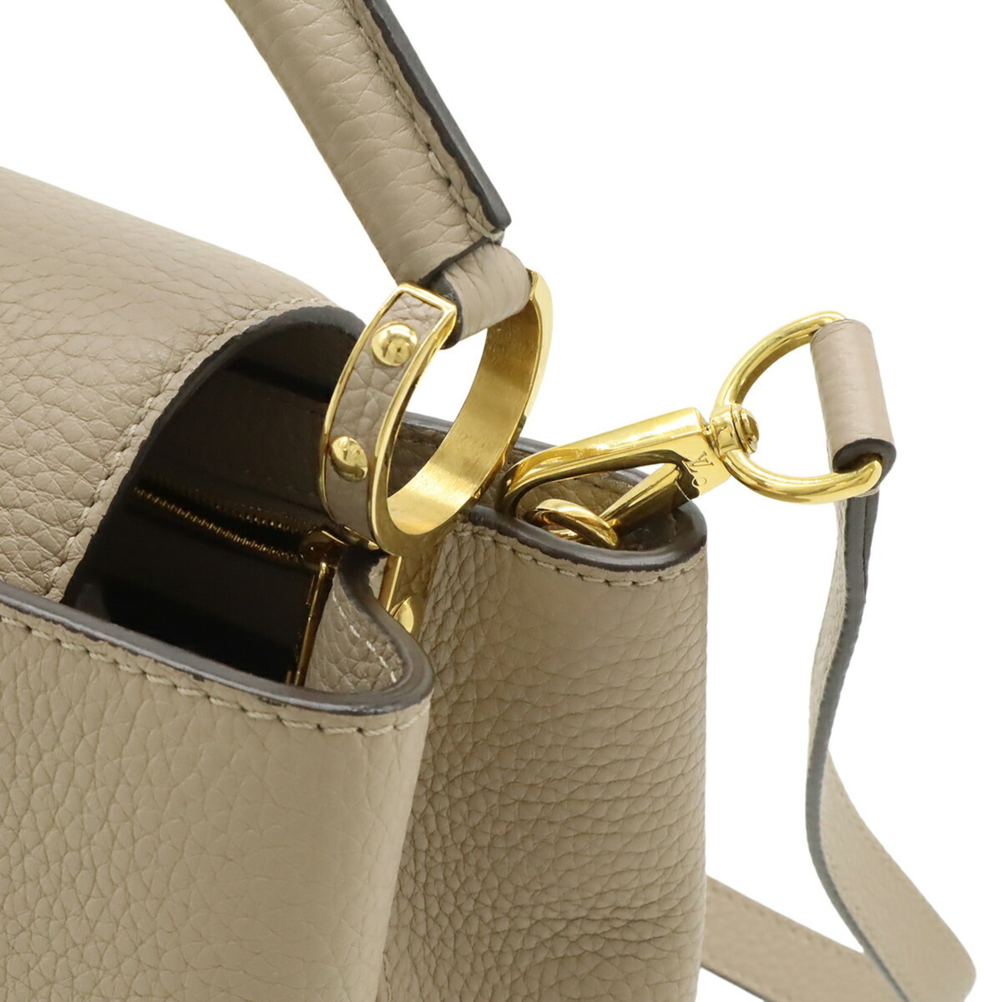 Louis Vuitton Galle Grayish White Handbag Shoulder Bag (Pre-Owned)