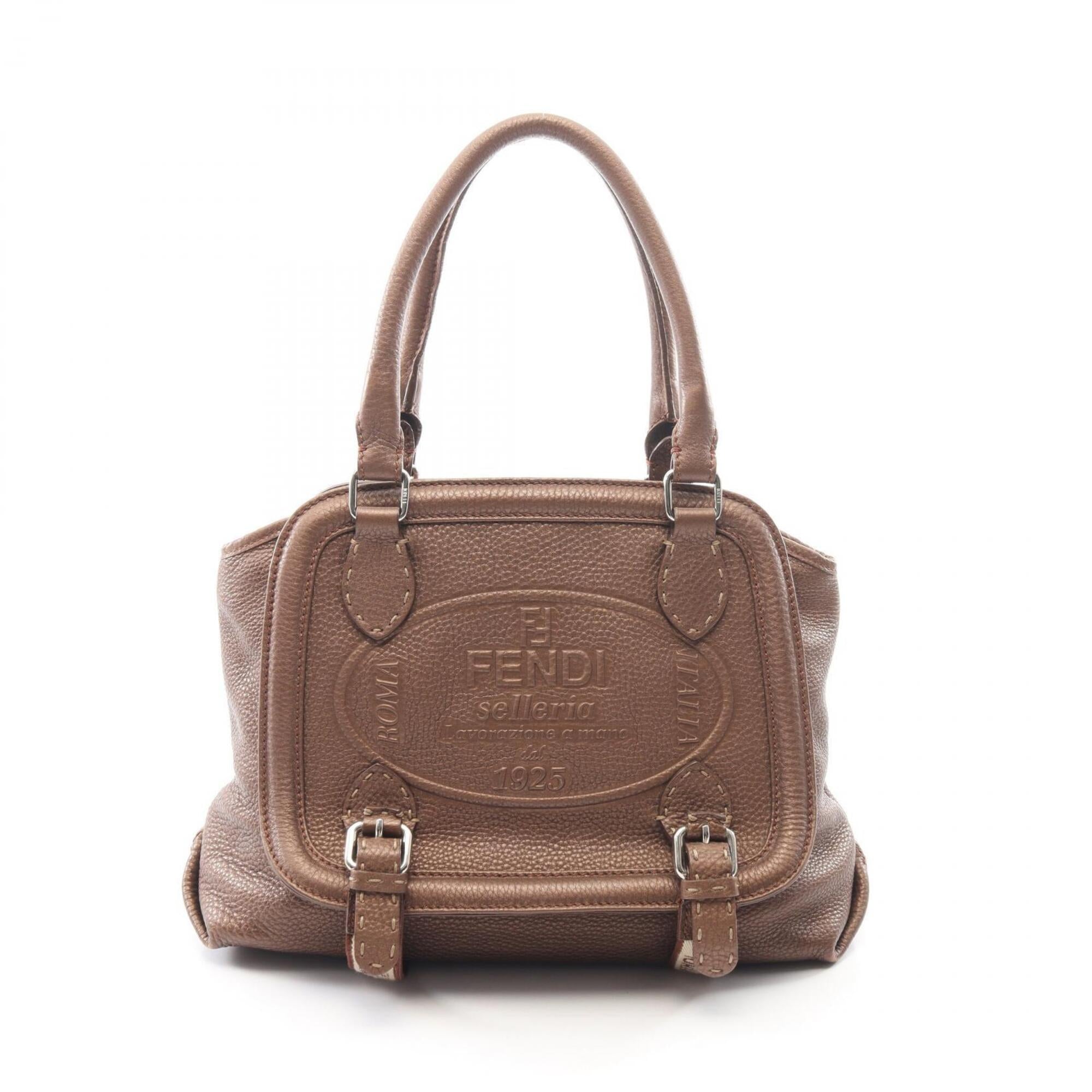 Fendi Brown Leather Handbag (Pre-Owned)