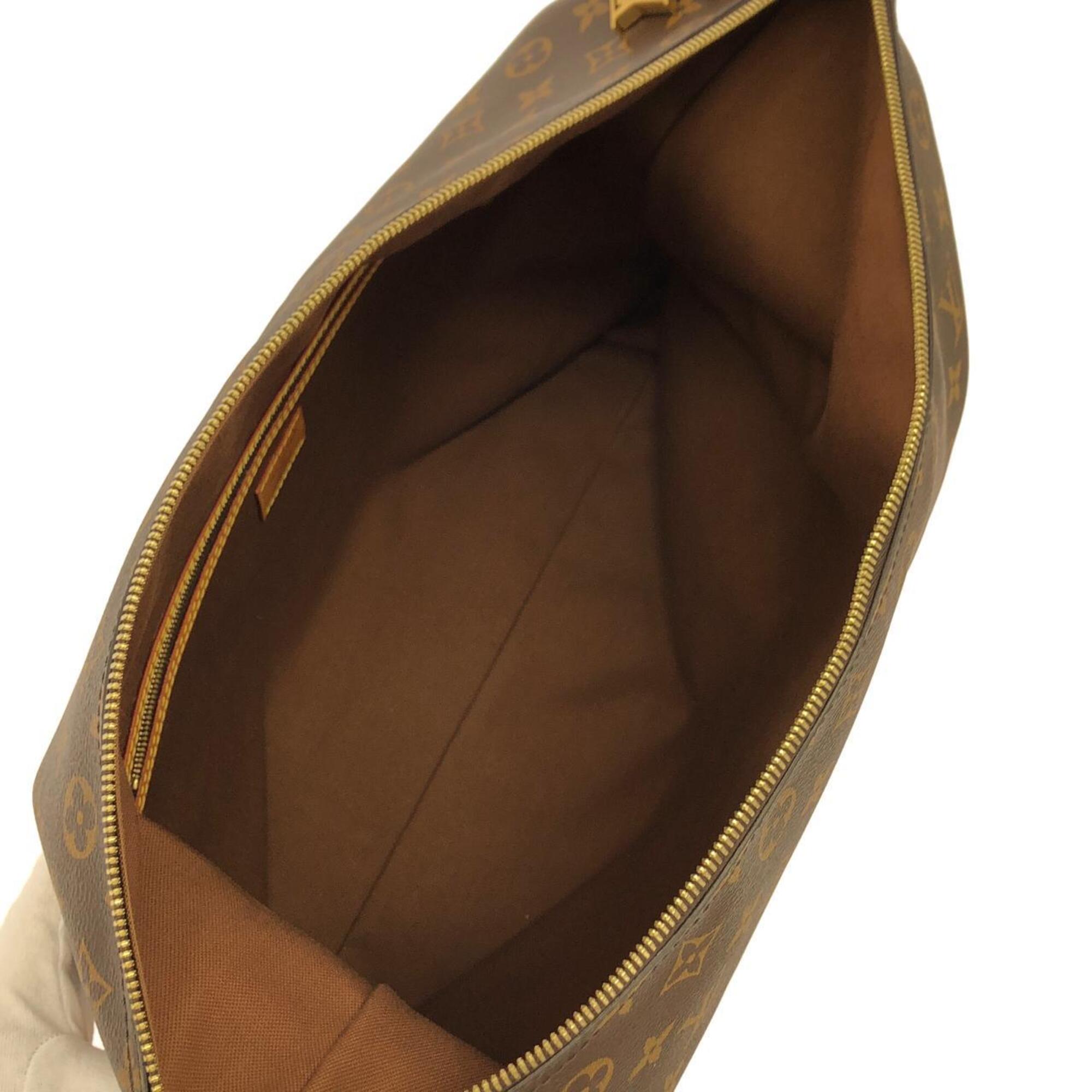 Louis Vuitton Marron Coated Canvas Shoulder Bag (Pre-Owned)