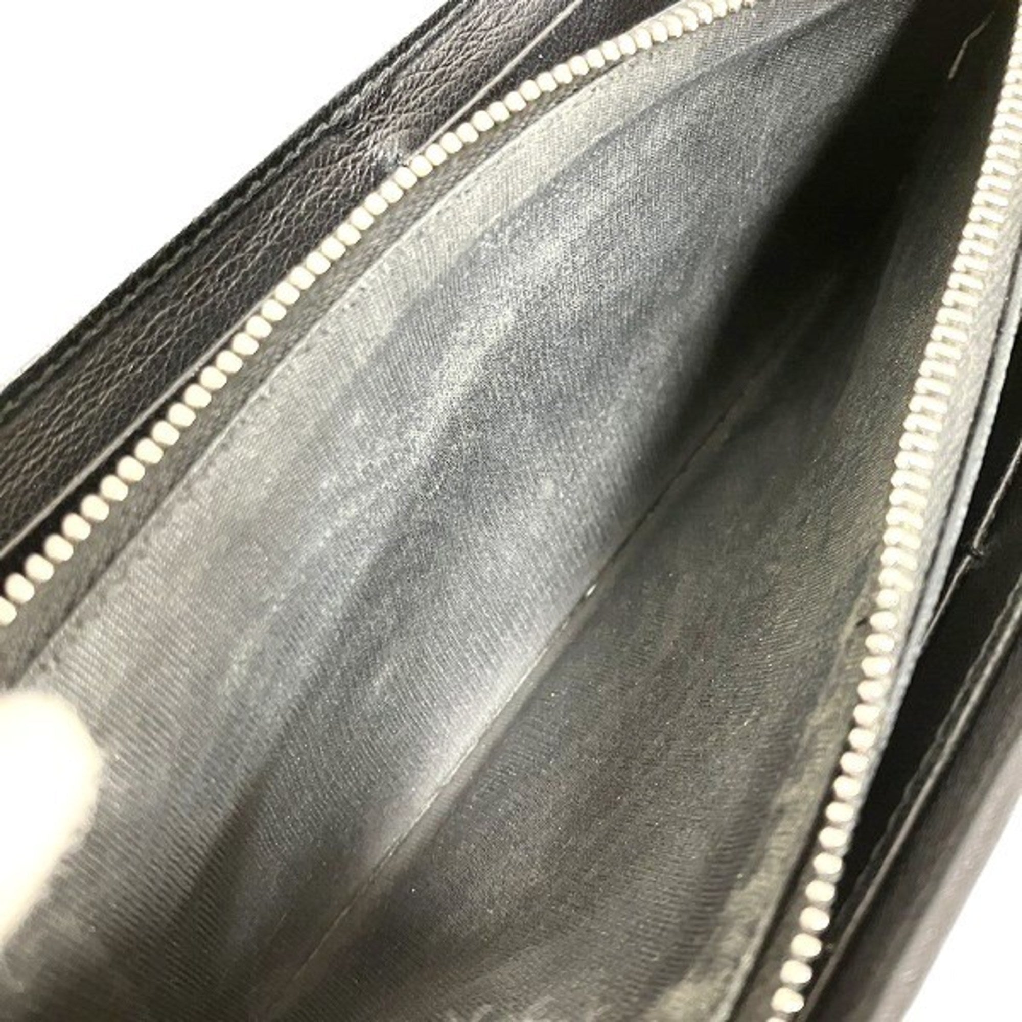 Givenchy Black Leather Long Wallet (Bi-Fold) (Pre-Owned)
