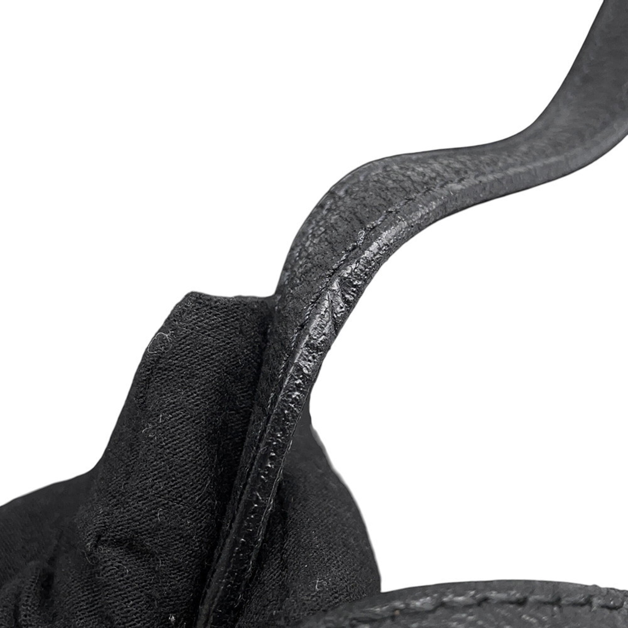 Prada Black Nylon Leather Handbag Tote Bag (Pre-Owned)