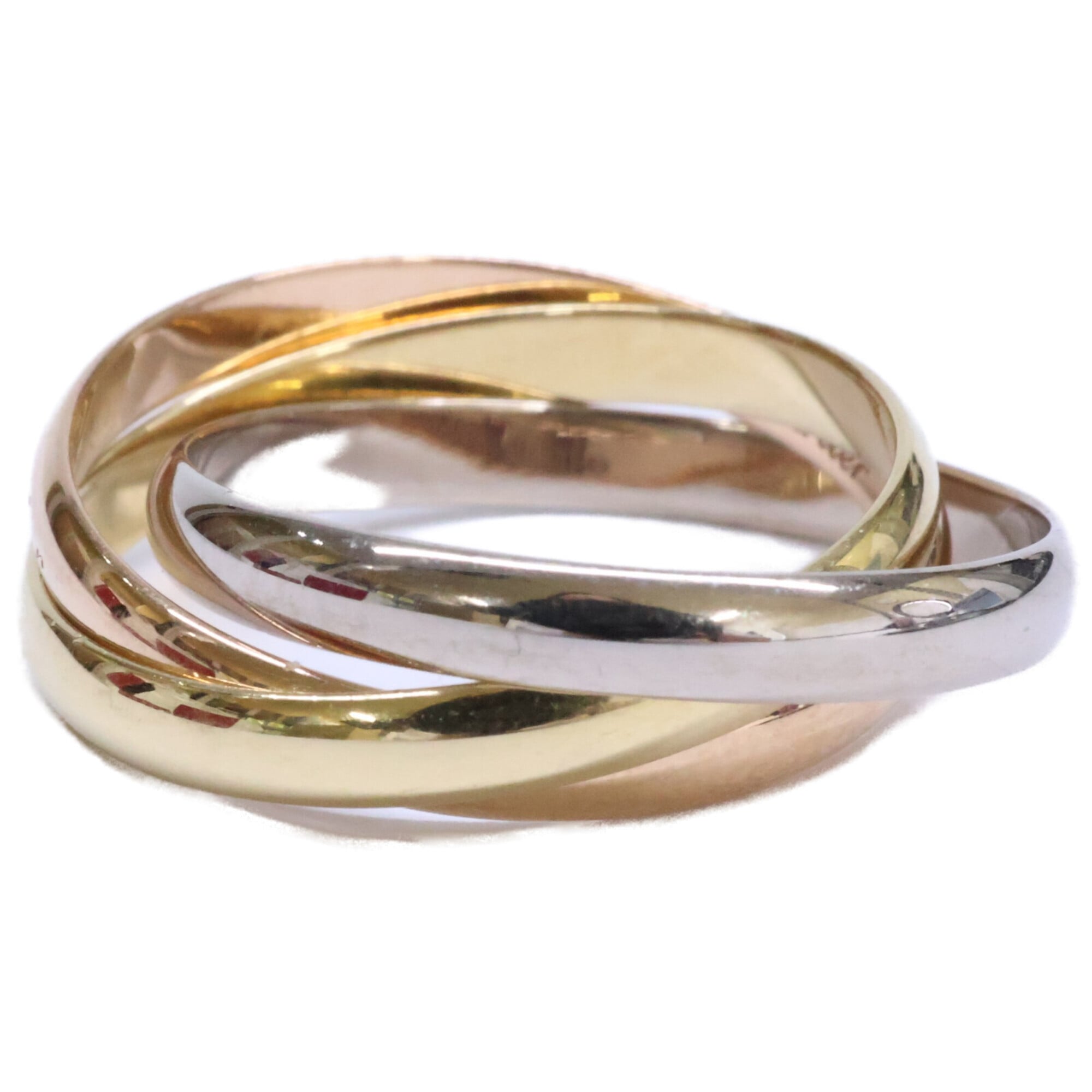 Cartier Pink Gold White Gold Yellow Gold Yellow Gold (18K) Pink Gold (18K) White Gold (18K) Band Ring (Pre-Owned)