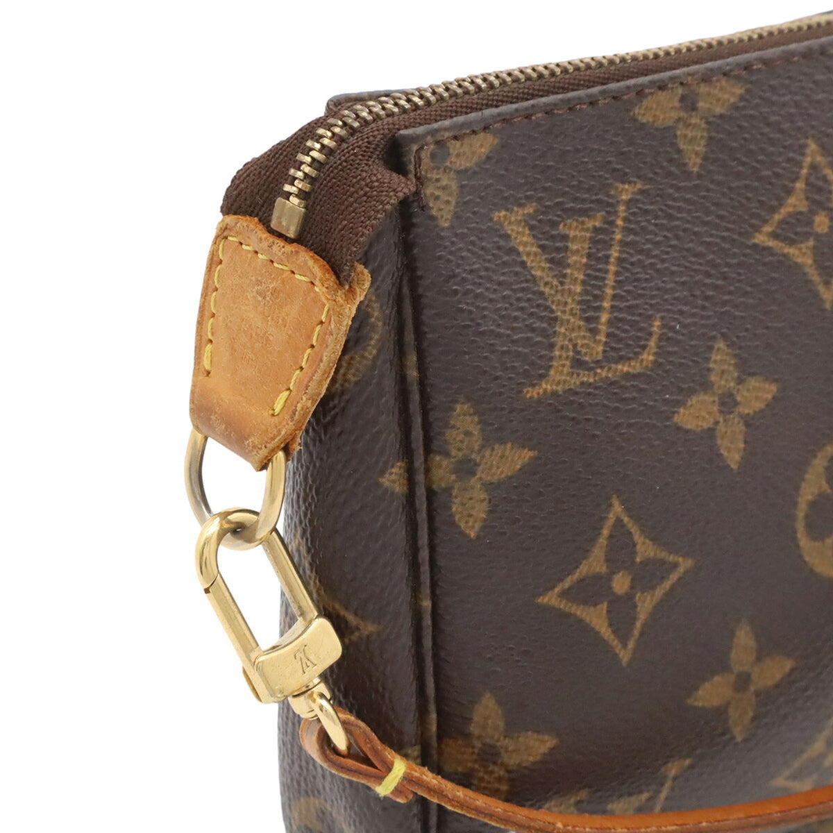 Louis Vuitton Brown Monogram Canvas Handbag Pochette Pouch (Pre-Owned)