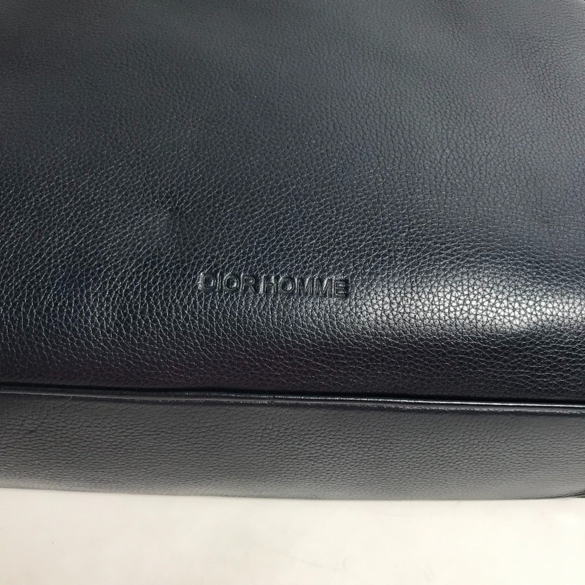 Dior Homme Navy Leather Briefcase (Pre-Owned)