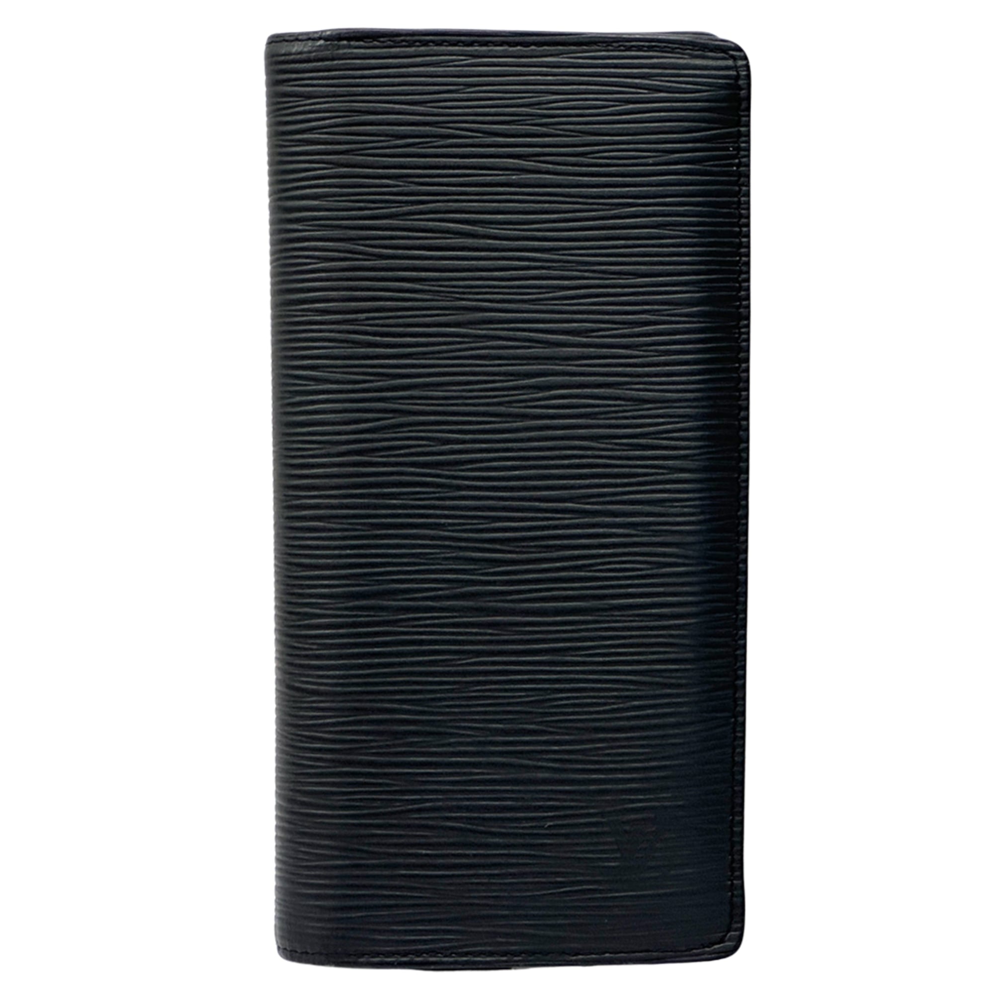 Louis Vuitton Black Noir Epi Leather Long Wallet (Bi-Fold) (Pre-Owned)