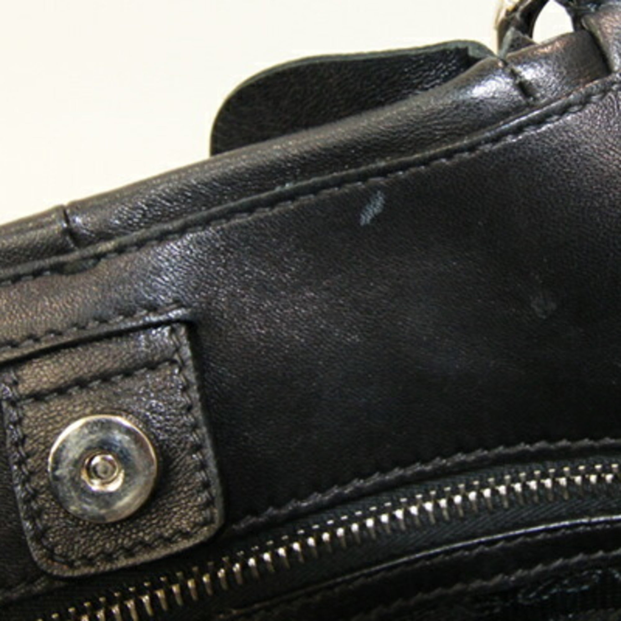 Prada Black Nero Leather Handbag (Pre-Owned)