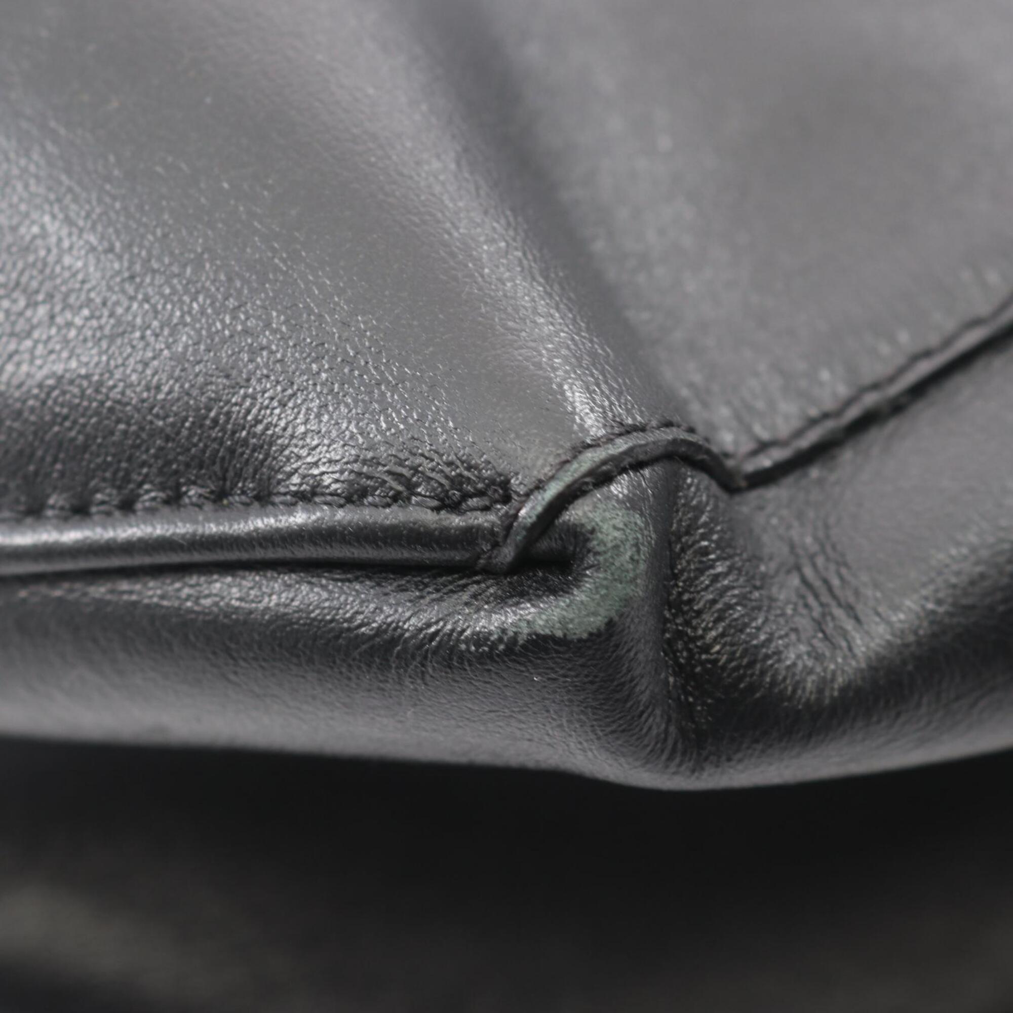 Celine Black Leather Handbag Tote Bag (Pre-Owned)