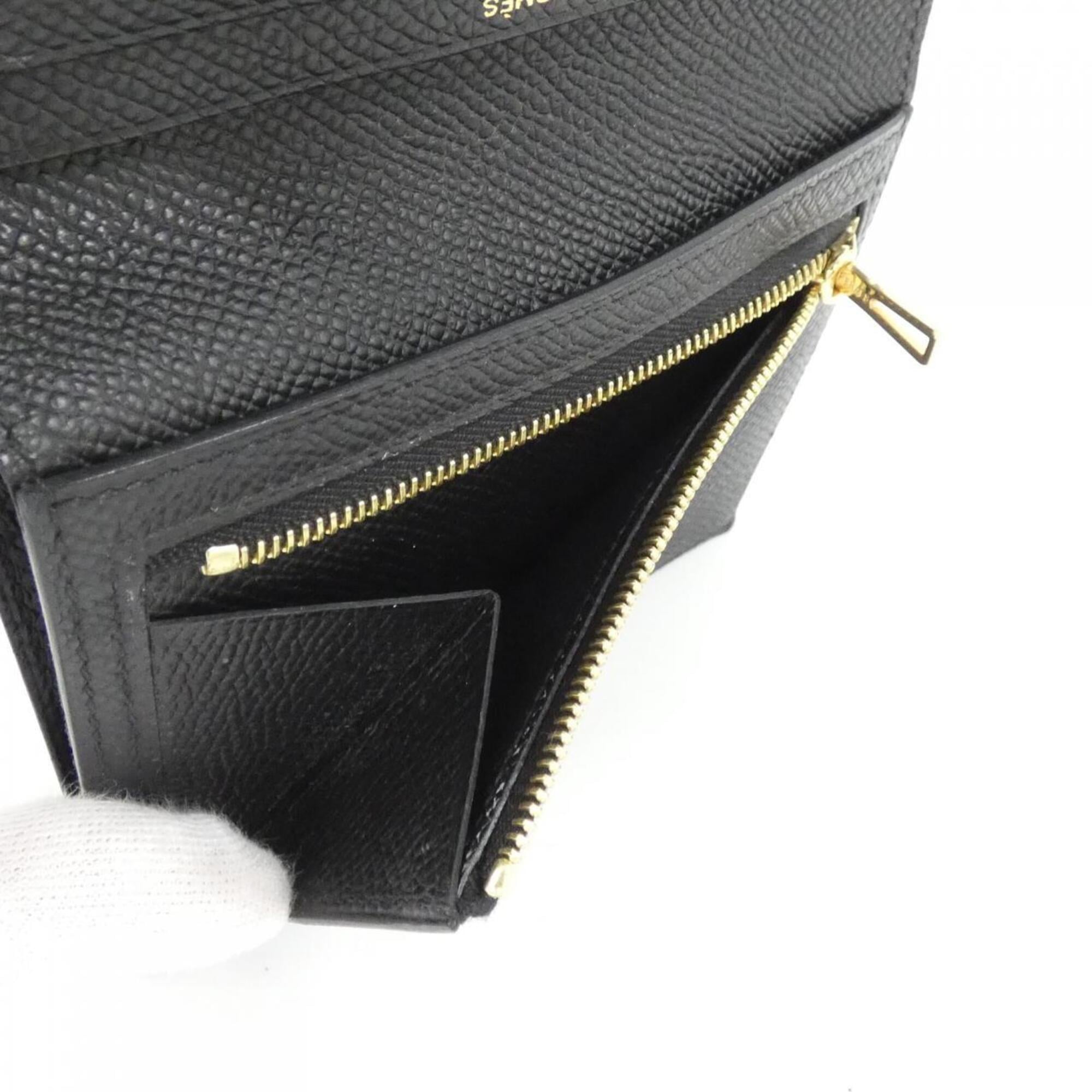 Hermes Black Epsom Leather Wallet (Bi-Fold) (Pre-Owned)
