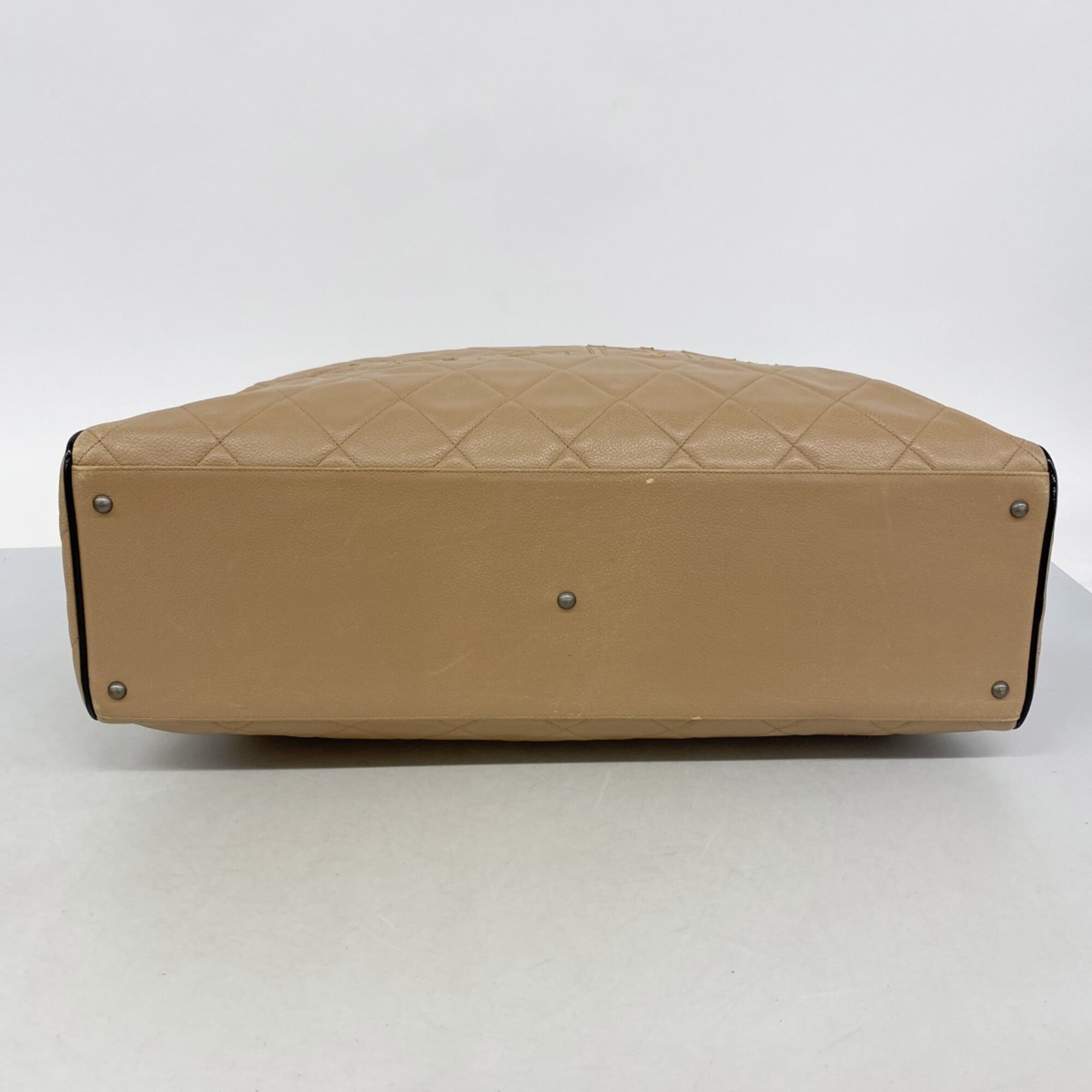 Chanel Brown Leather Boston Bag (Pre-Owned)
