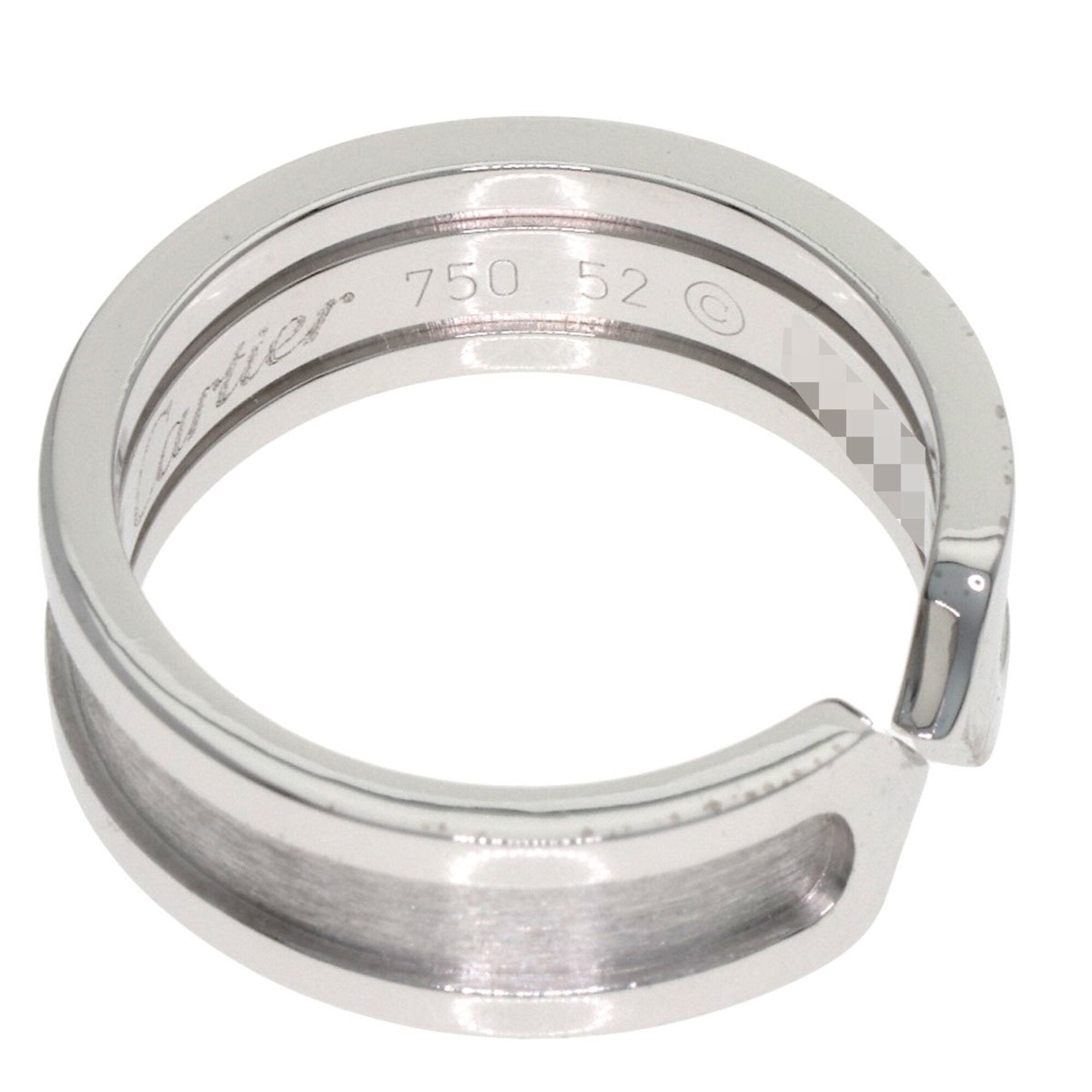 Cartier C2 White Gold (18K) Band Ring (Pre-Owned)