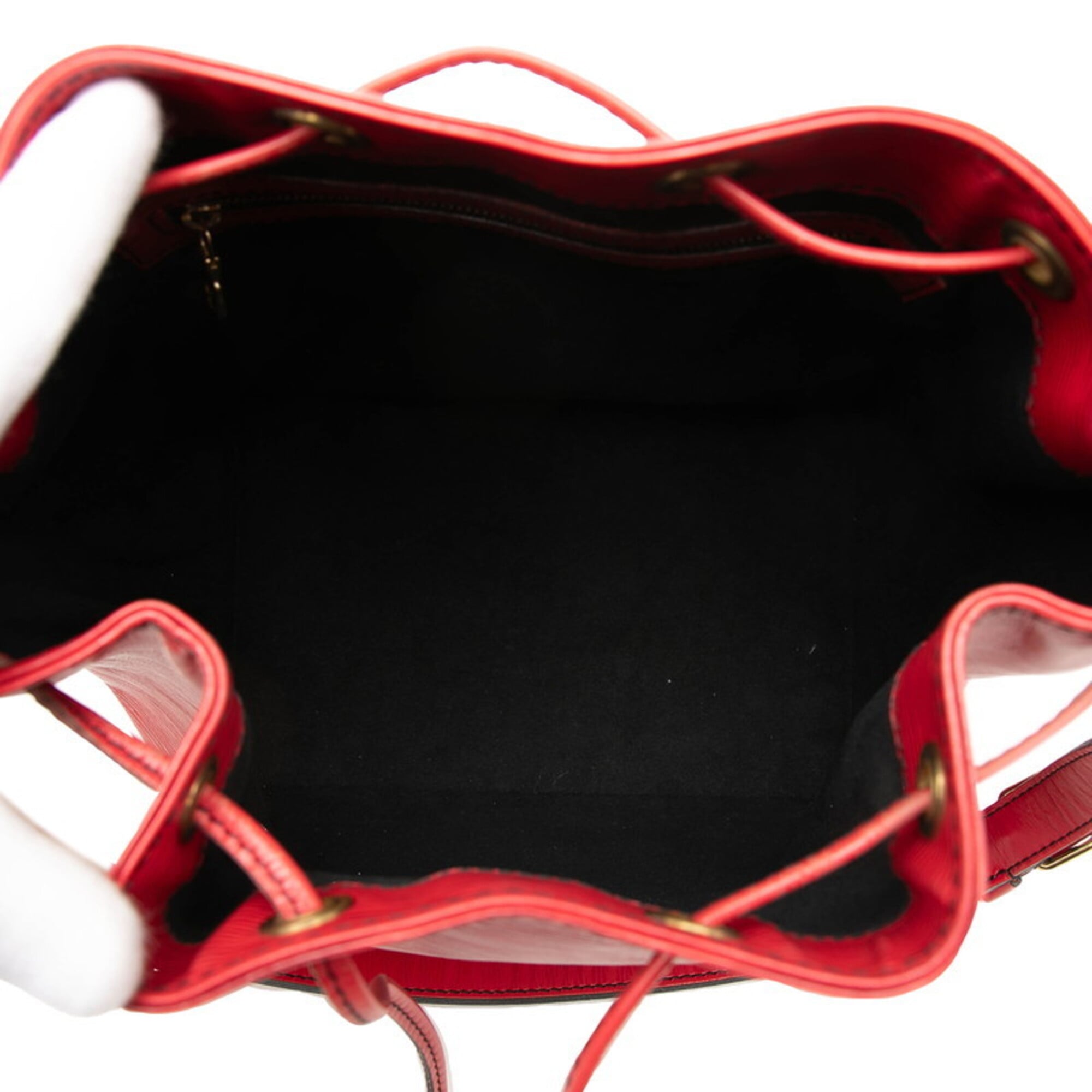 Louis Vuitton Castilian Red Leather Shoulder Bag (Pre-Owned)