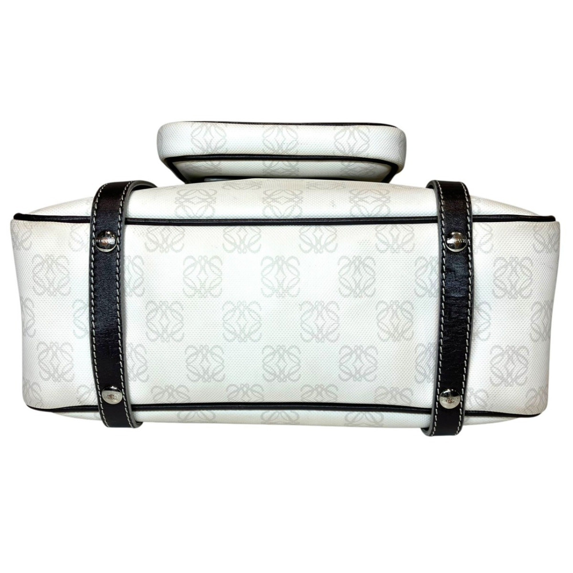 Loewe White Pvc Leather Handbag (Pre-Owned)